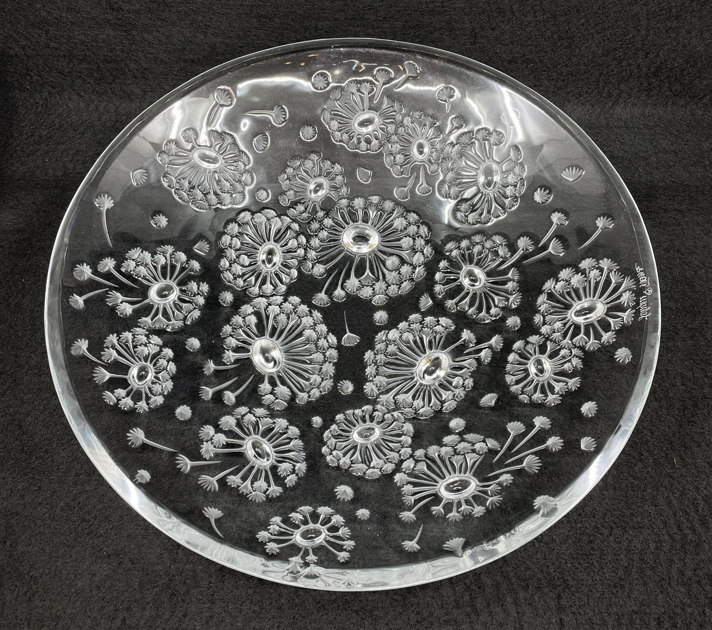 Lalique Bucolique Dandelion Bowl, 13.5", with box (03300A)