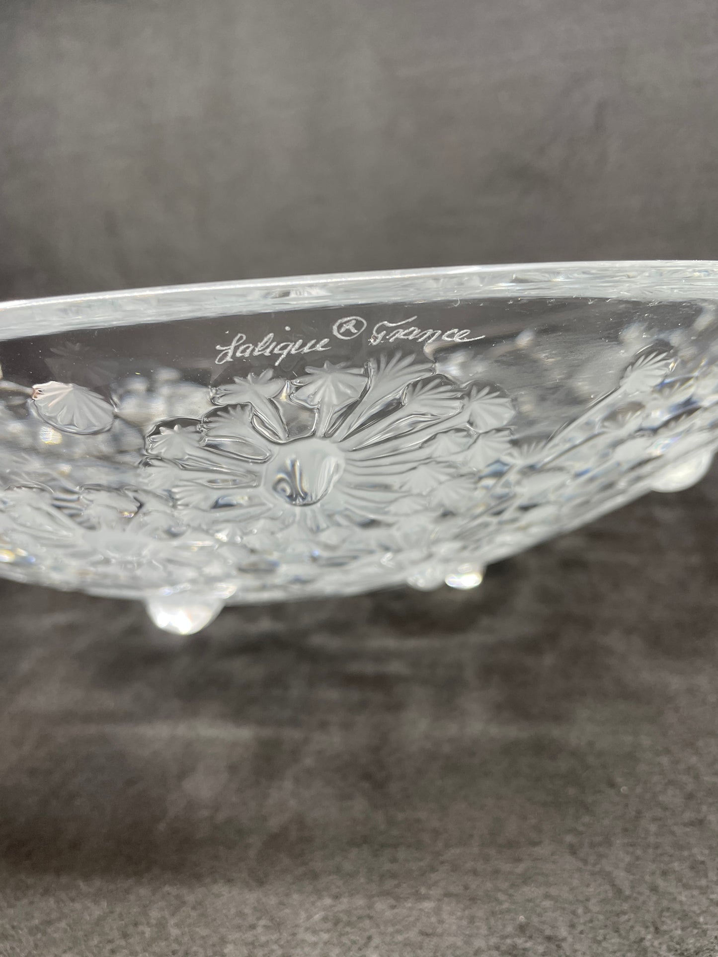 Lalique Bucolique Dandelion Bowl, 13.5", with box (03300A)