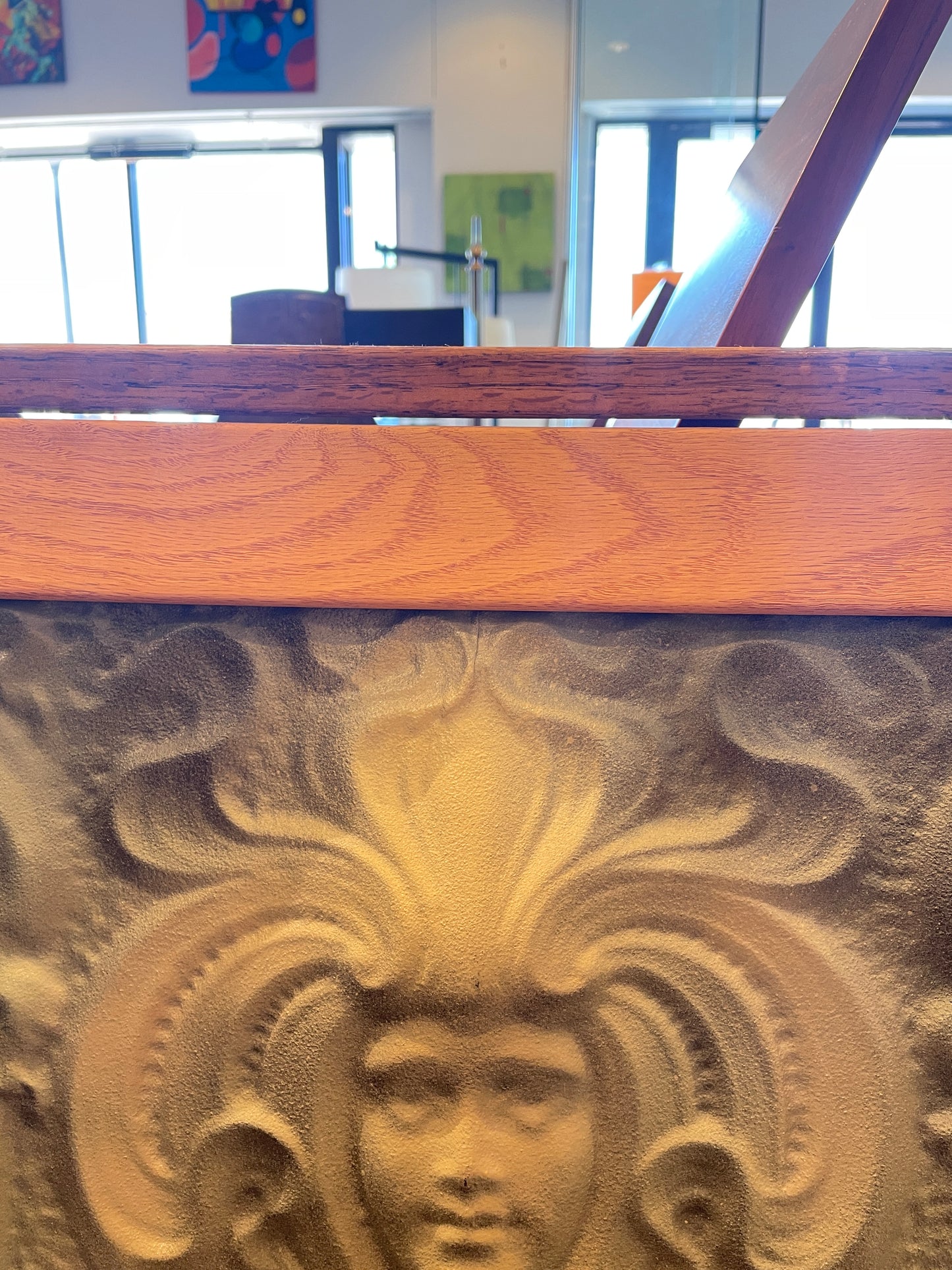 Art Deco Tin Relief, Framed and painted (0O5001)