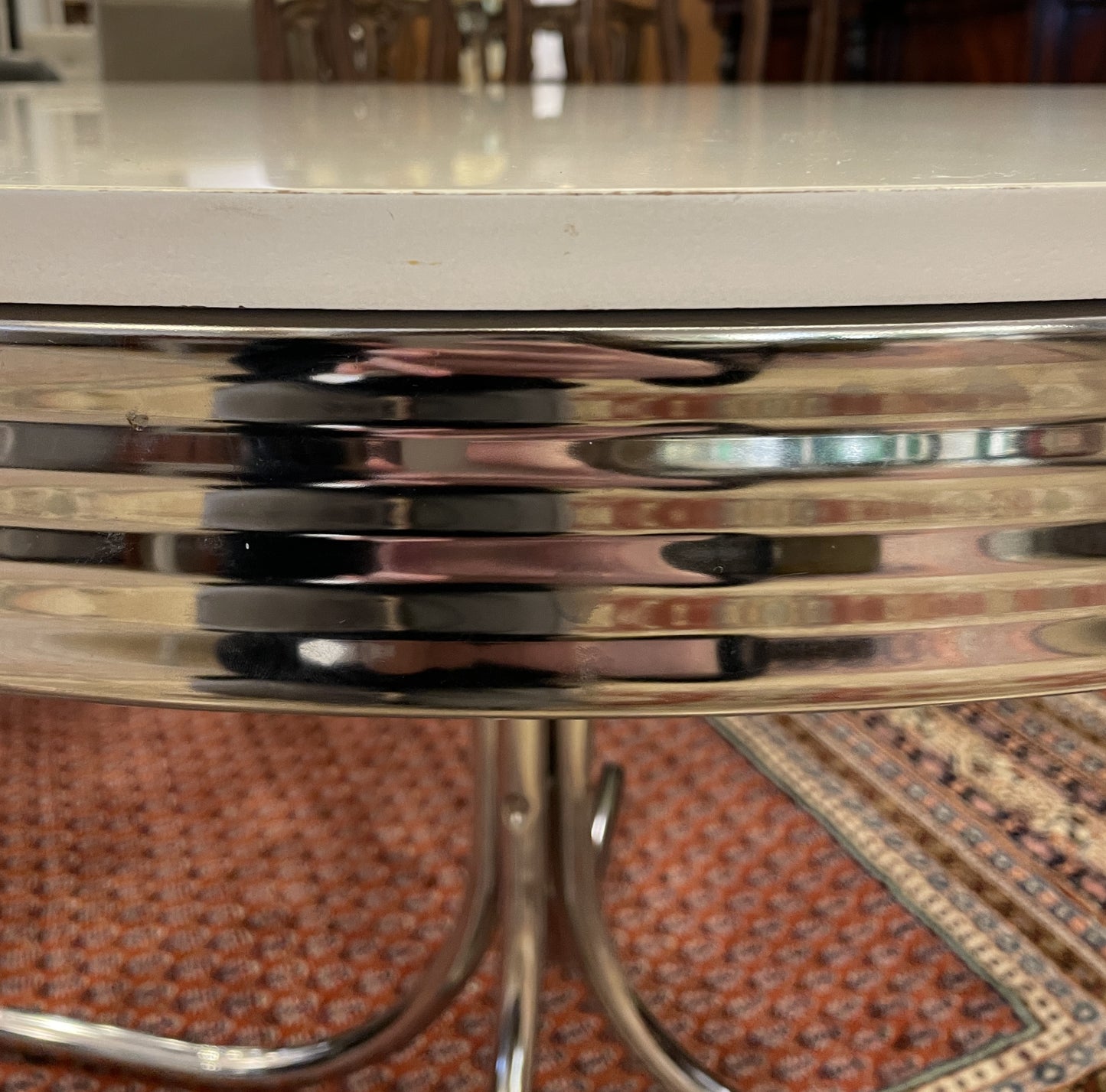 Retro Style Dining Suite with 4 chairs, AS IS (0O6001)
