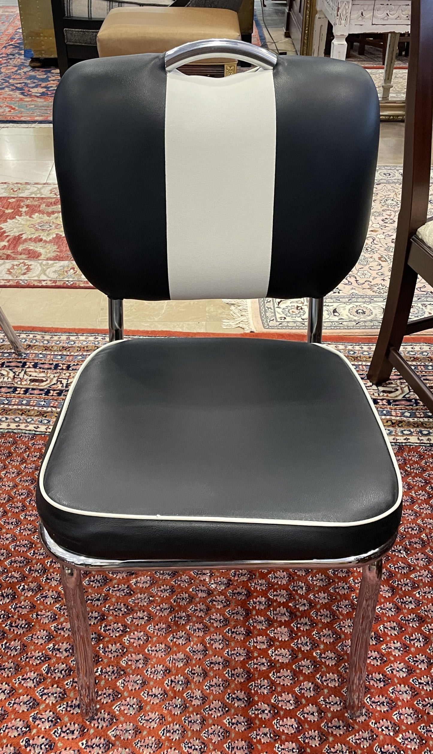 Retro Style Dining Suite with 4 chairs, AS IS (0O6001)