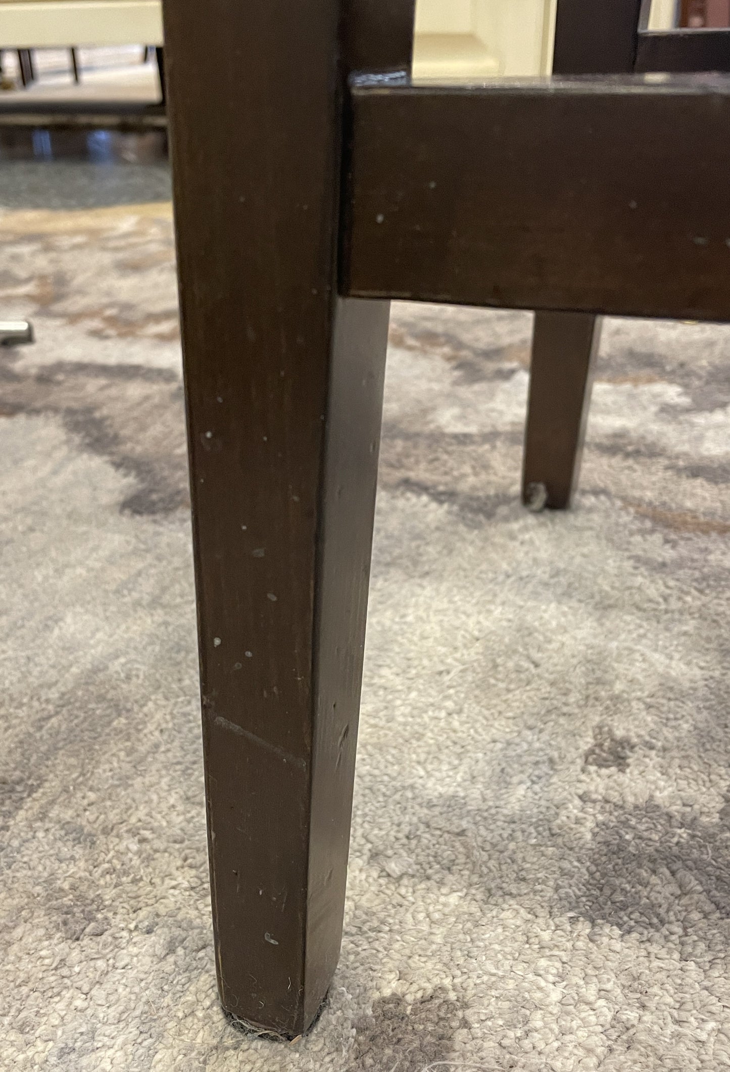 Ethan Allen "Harper" Leather Counter Stool (2 Available) (06I00E)