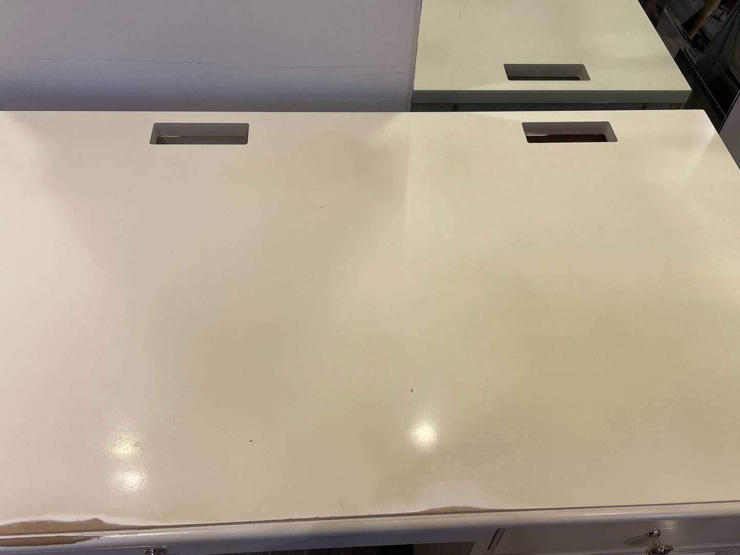 Stanley Console Desk with File Drawers (0CF00C)