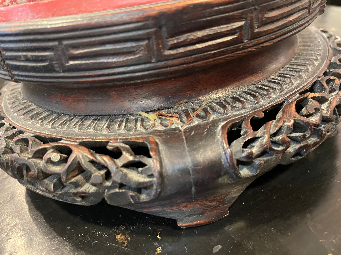 Chinese Cinnabar Lamp (0O7001)