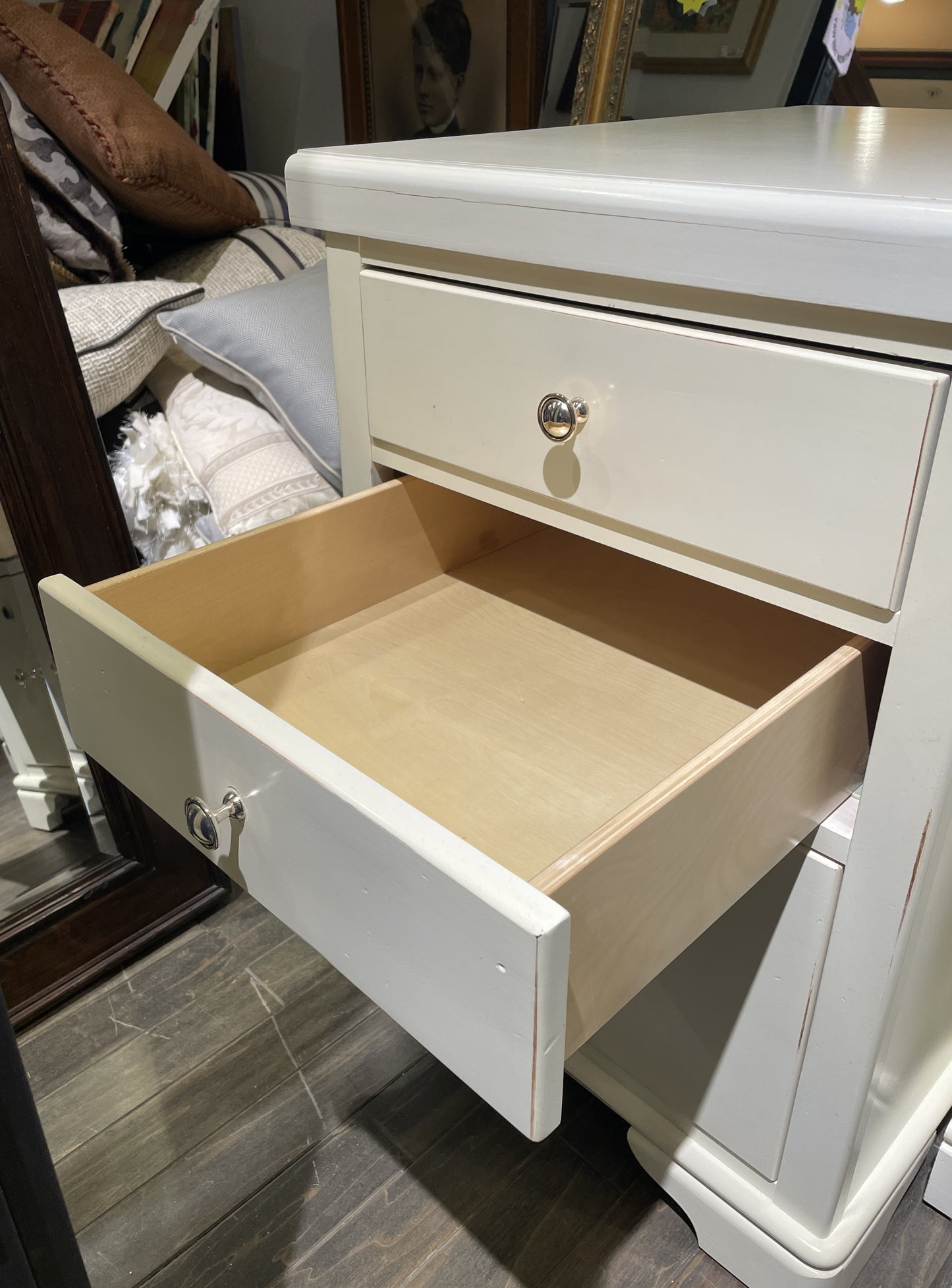 Stanley Console Desk with File Drawers (0CF00C)
