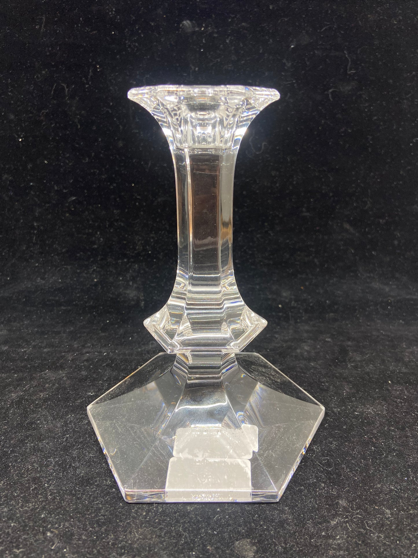 Val St. Lambert Crystal Candlesticks (15918)