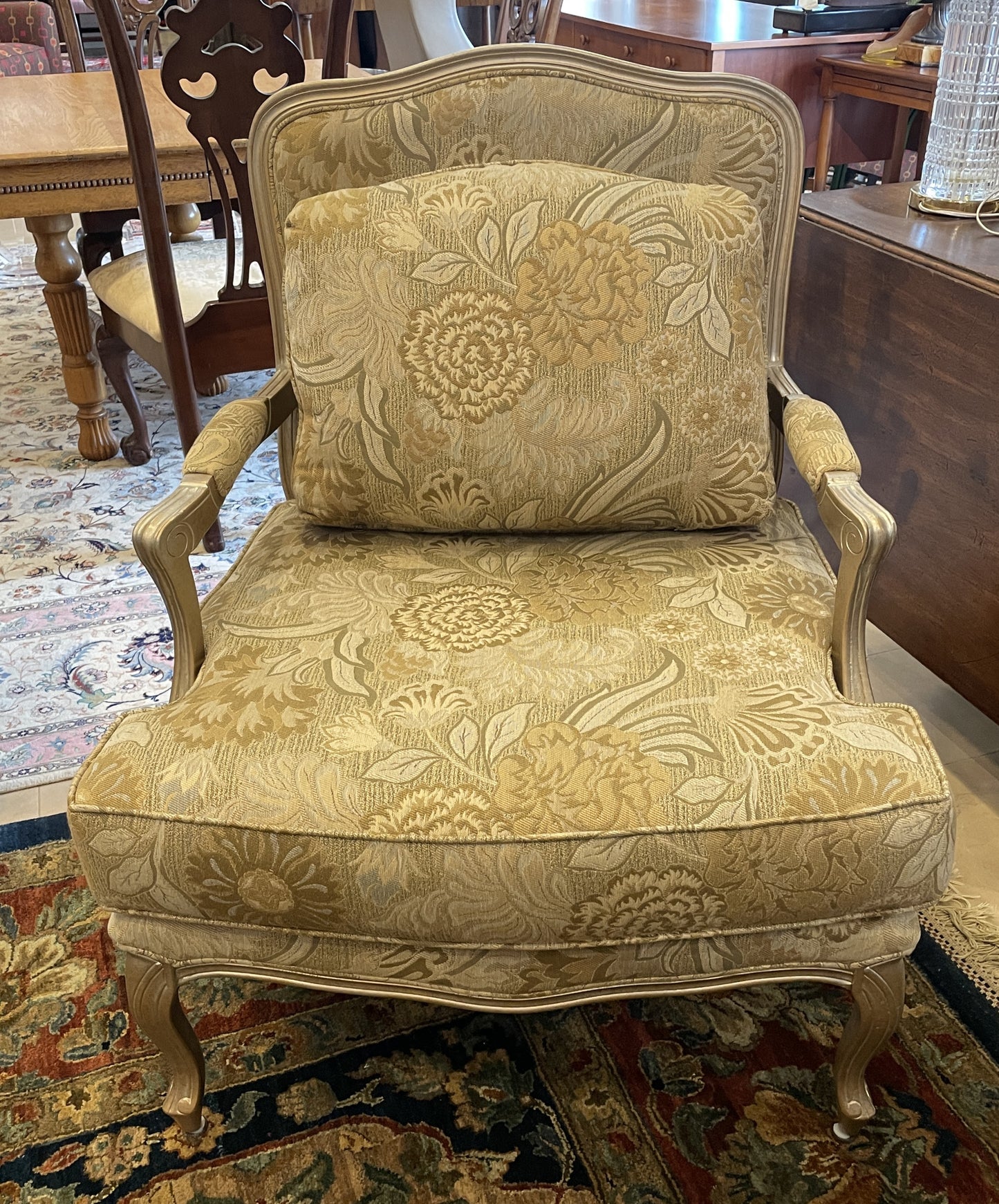 Marge Carson Chair and Ottoman (0GR001)