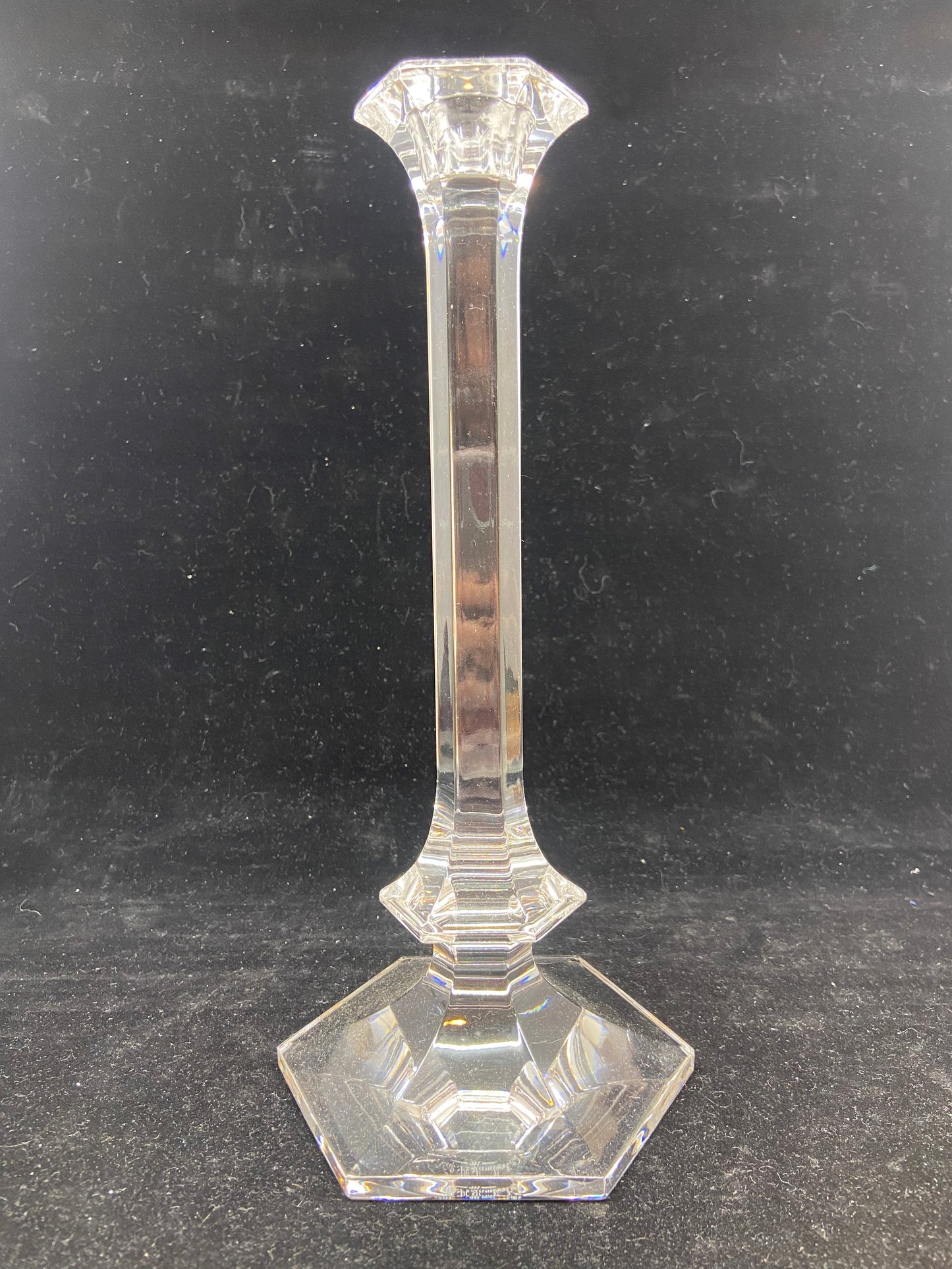 Val St. Lambert Crystal Candlesticks (15918)