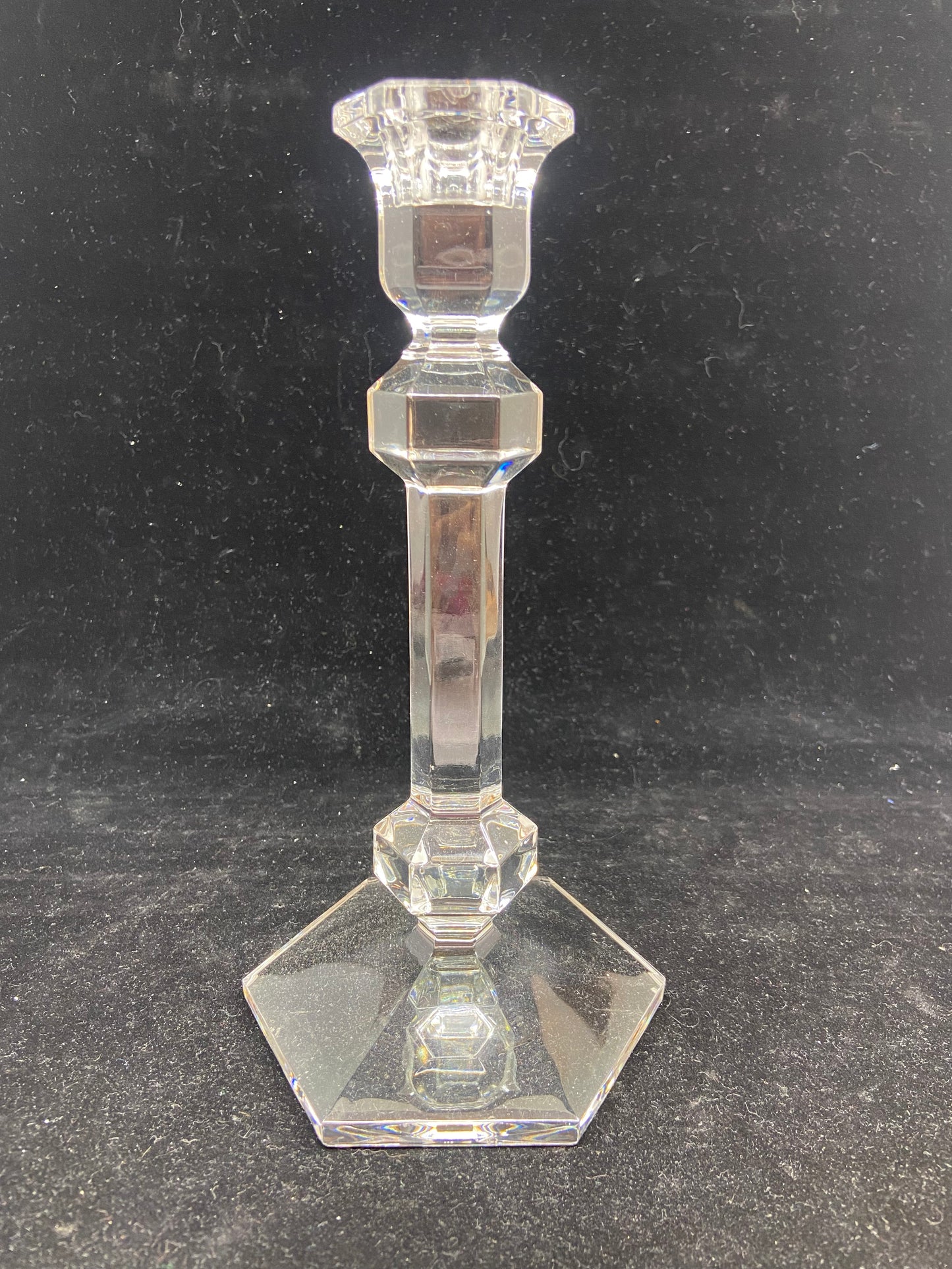 Val St. Lambert Crystal Candlesticks (15918)
