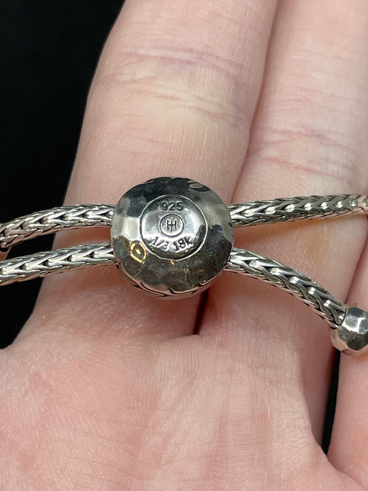 John Hardy Palu Slider Bracelet with 18k gold slide (09B00G)