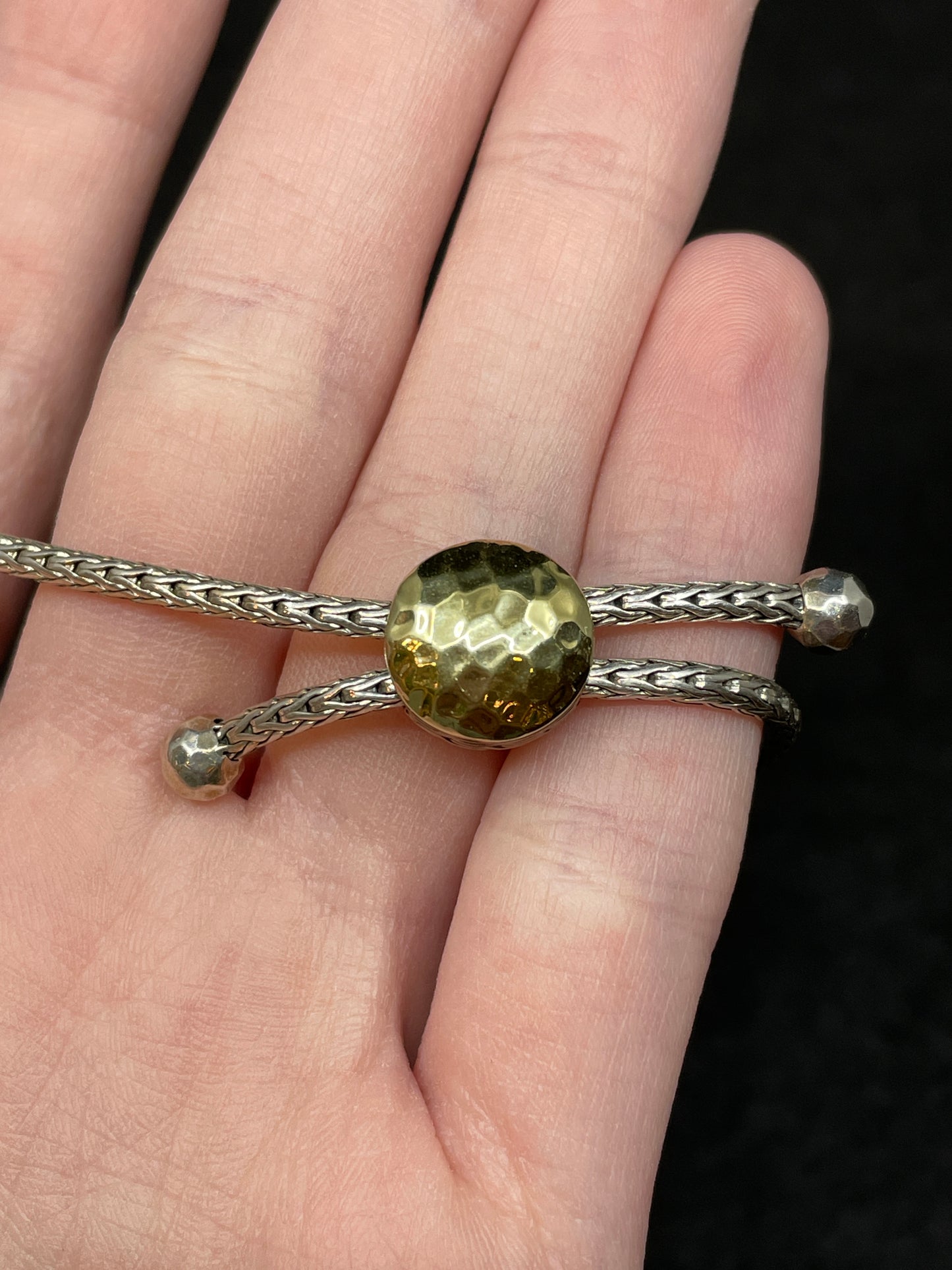 John Hardy Palu Slider Bracelet with 18k gold slide (09B00G)