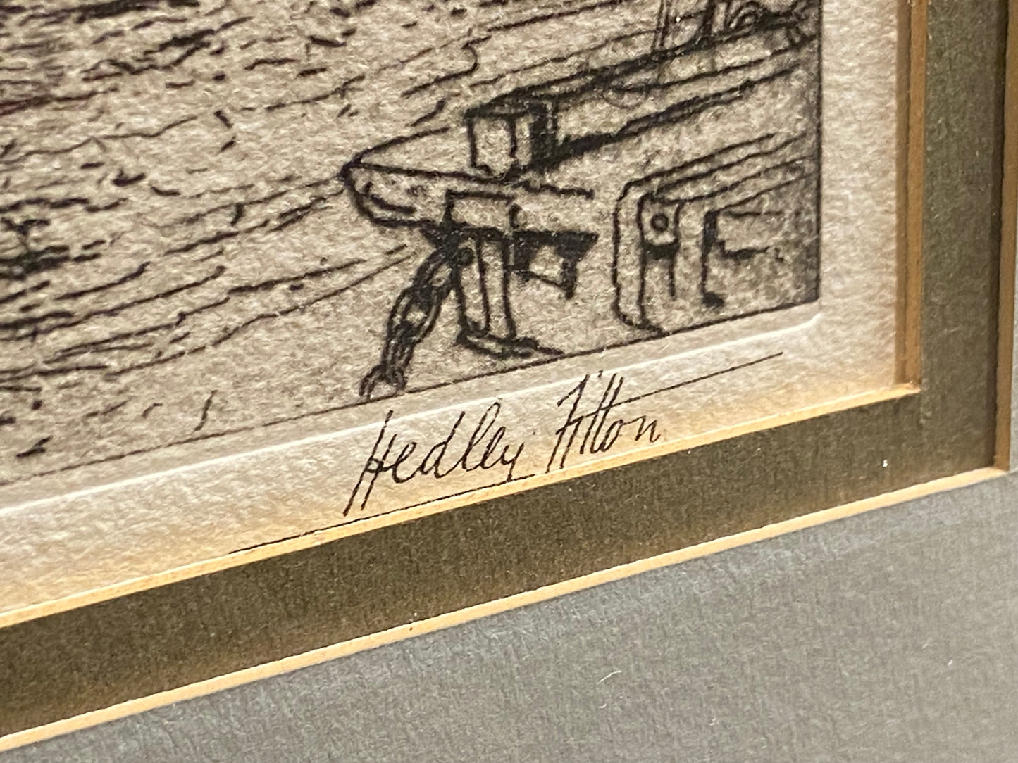 Hedley Fitton "Two Miils" Etching (27359)
