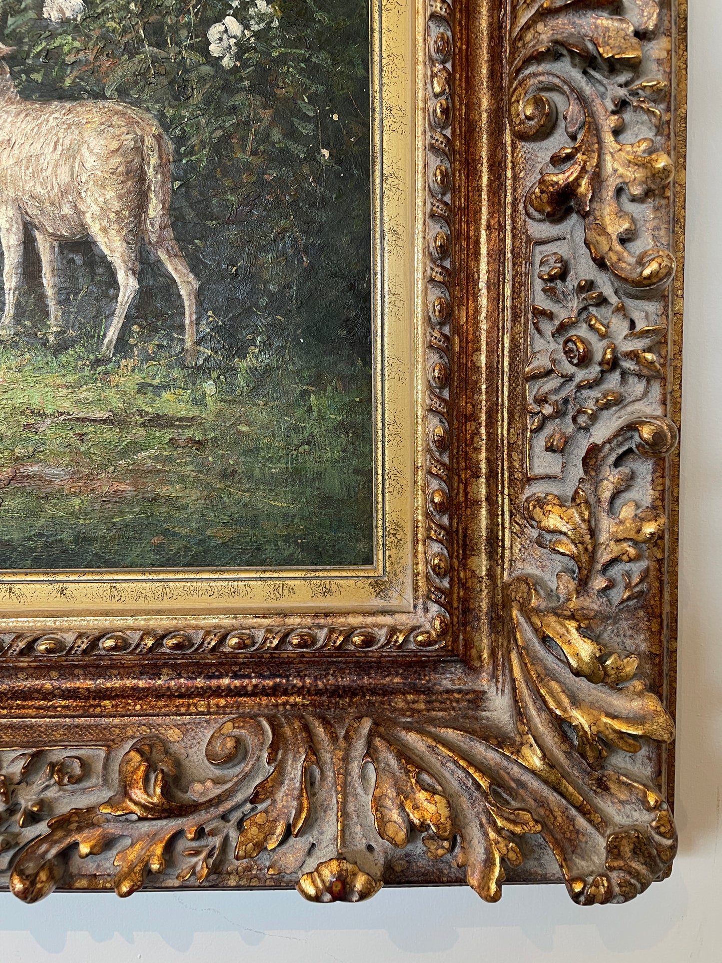 Sheep in Pasture Oil on Board (0AS00D)