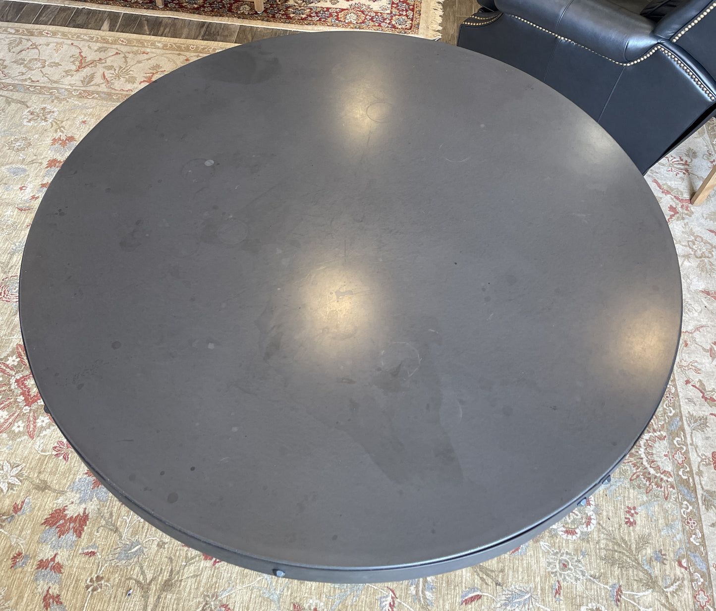 Salvaged Trestle with Custom Cement Veneer Top, attr. Restoration Hardware (0GS006)