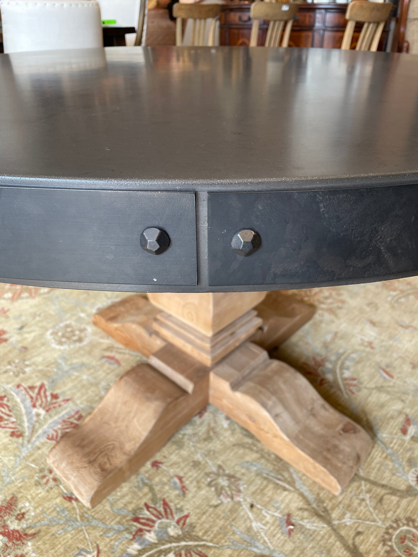 Salvaged Trestle with Custom Cement Veneer Top, attr. Restoration Hardware (0GS006)