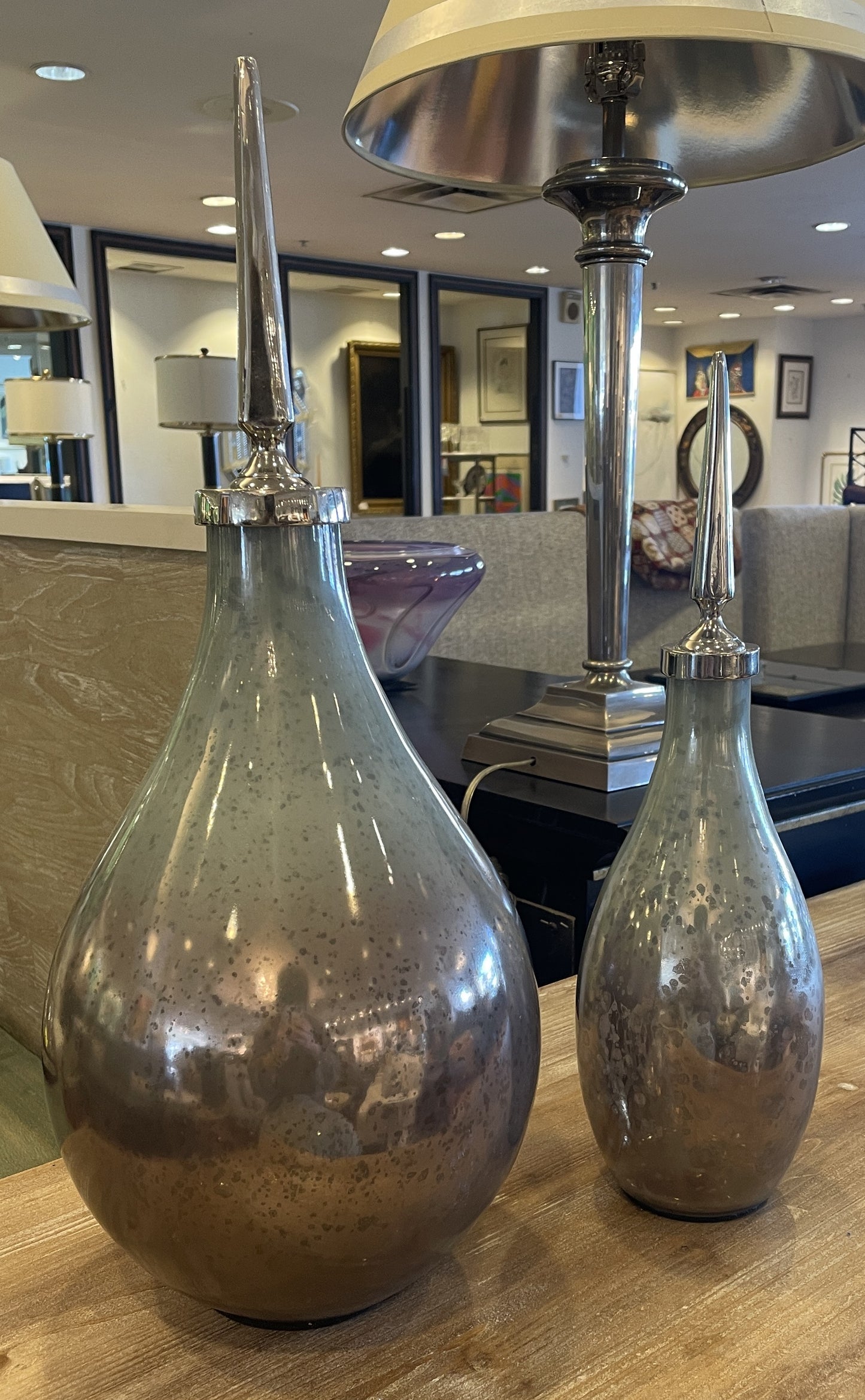 John Richard Bottle Stopper Vases, a pair (0FK00W)