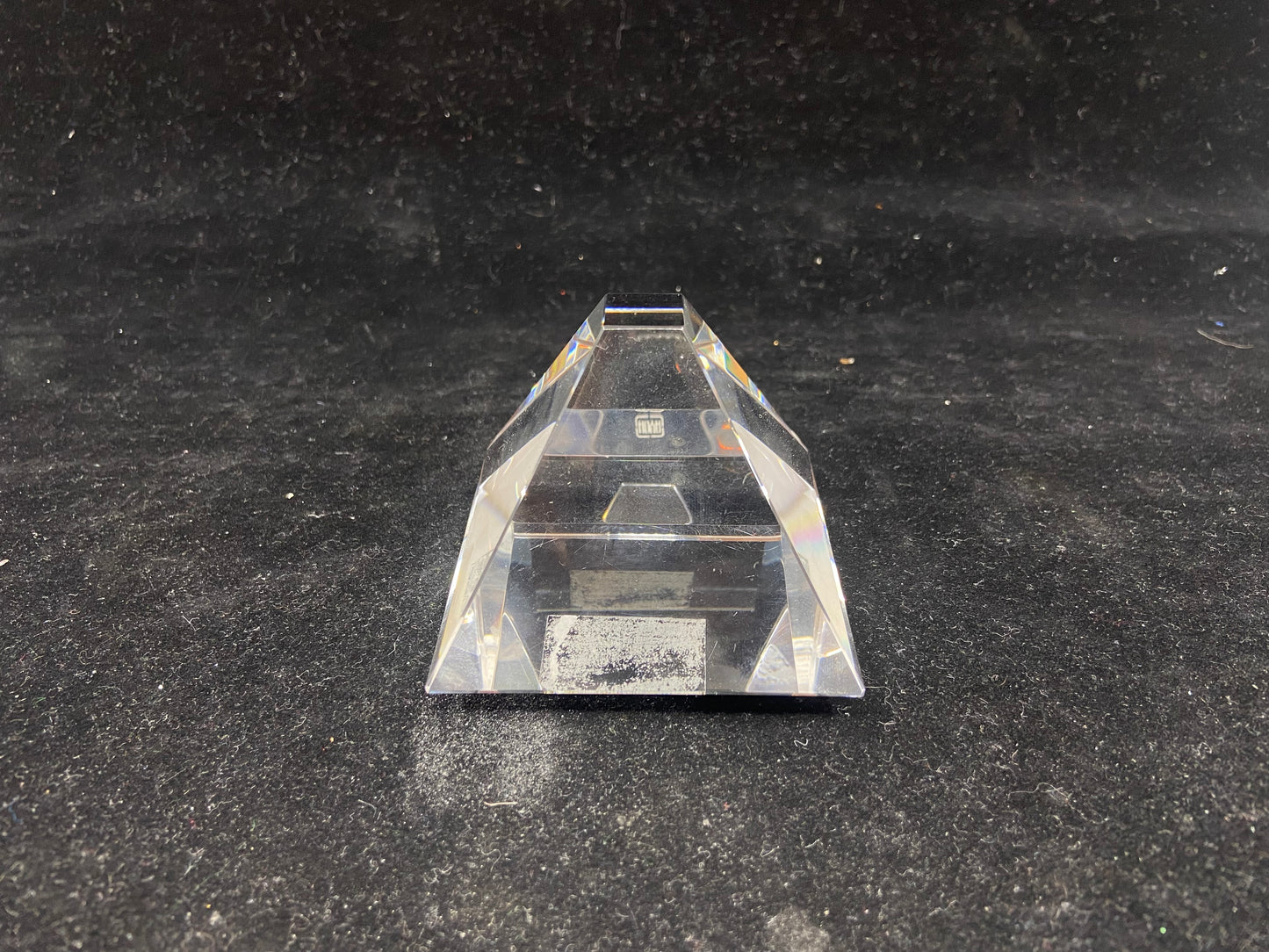 Hoya of Tokyo Crystal Pyramid Paperweight