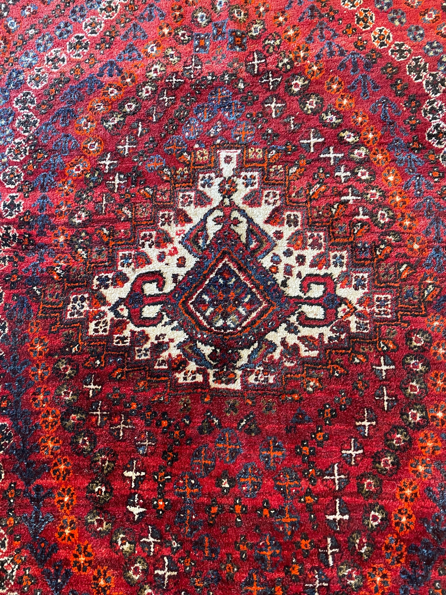 Vintage Tribal Afghan Rug, AS IS (Approx. 7x10.5) (0KL002)