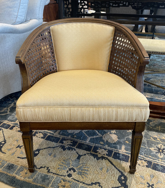 Caned Back Barrel Chair (0CI001)