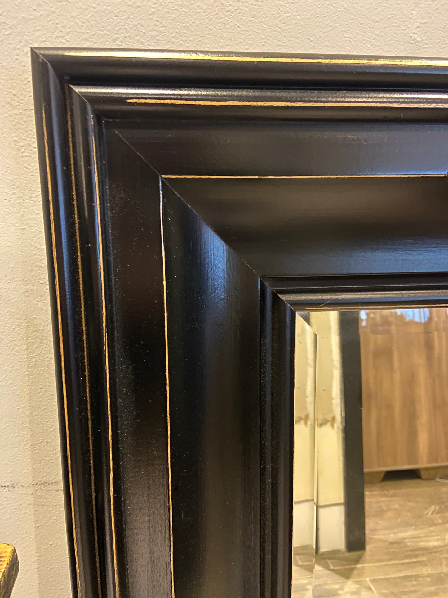 Black Distressed Mirror (27374)