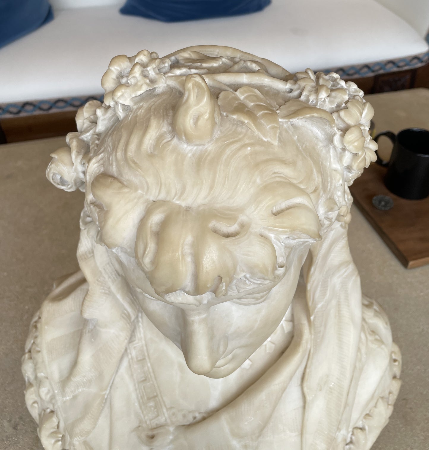 Alabaster Bust of Woman (0AS001)