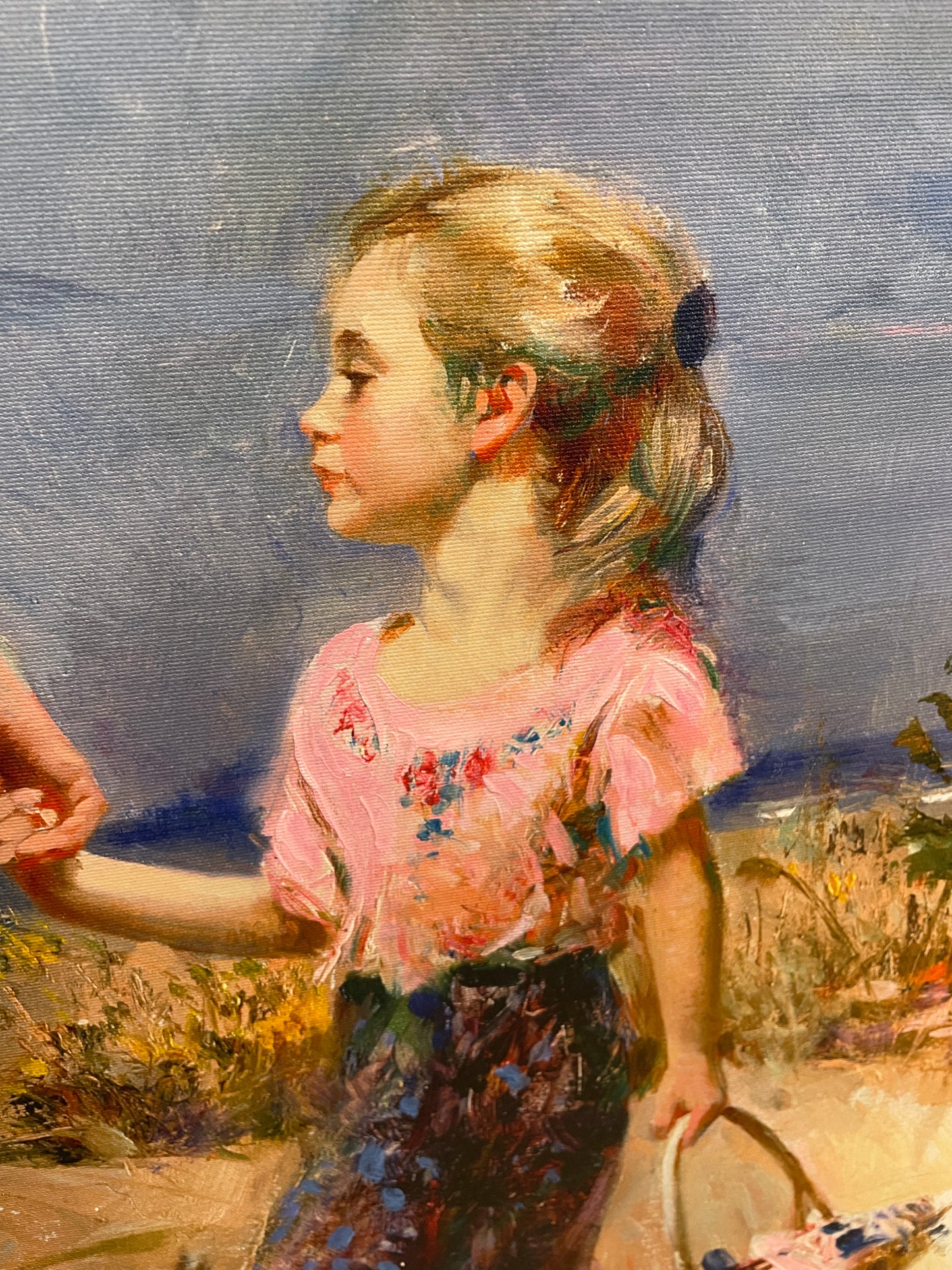 Pino Daeni "Let's Go Home" Hand Embellished Print on Canvas with Certificate (0OC001)