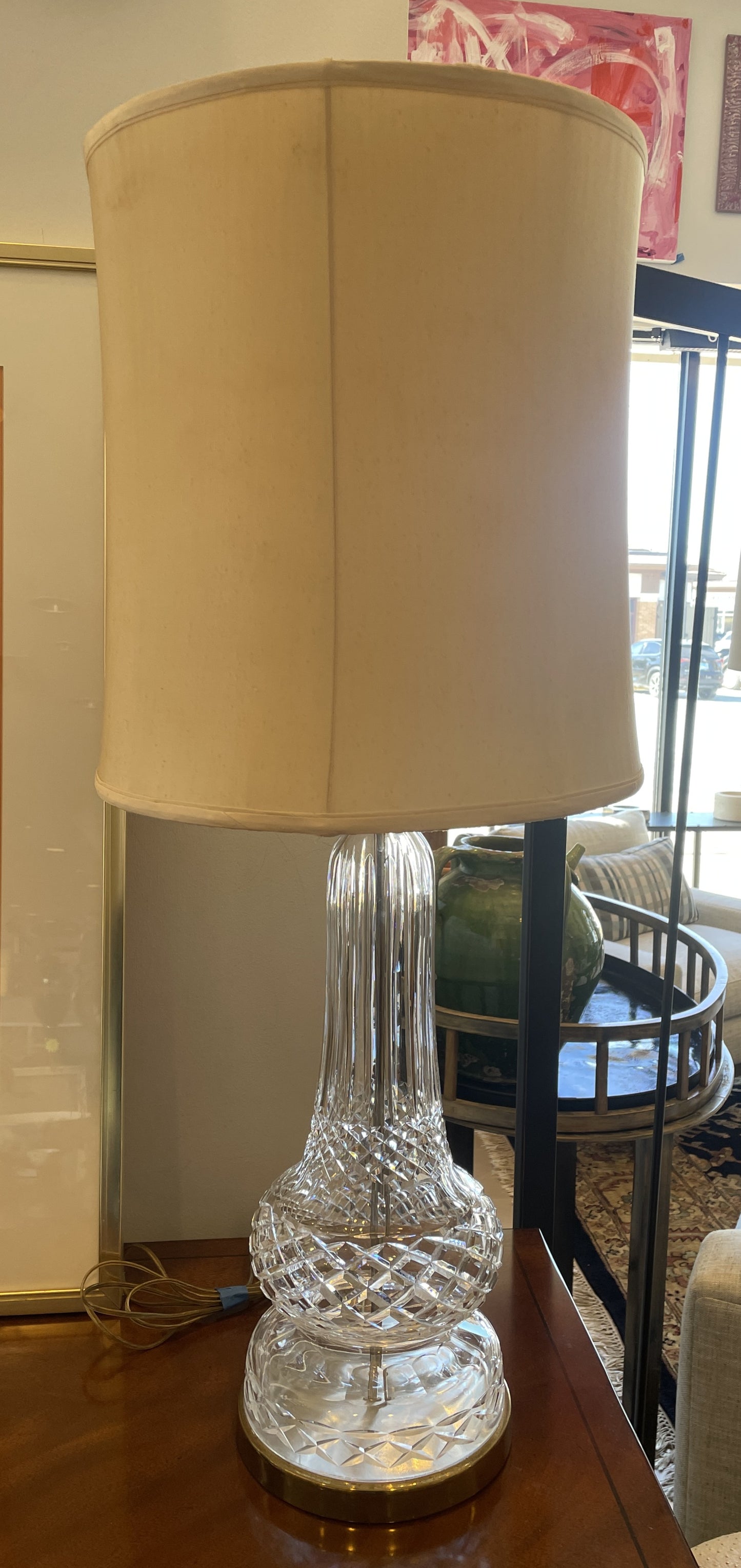 1950's Extra Tall Waterford Lamps, a Pair AS IS (0KE002)