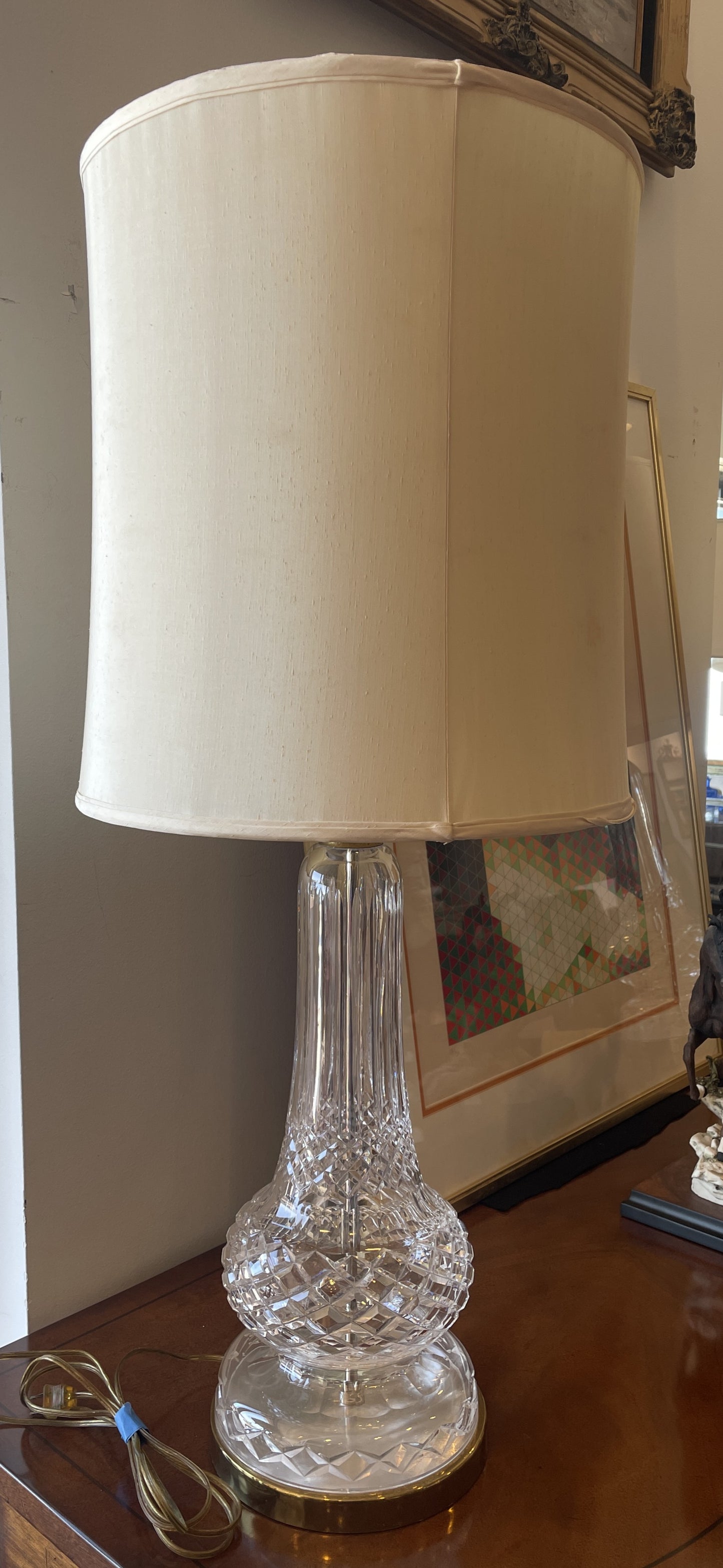 1950's Extra Tall Waterford Lamps, a Pair AS IS (0KE002)