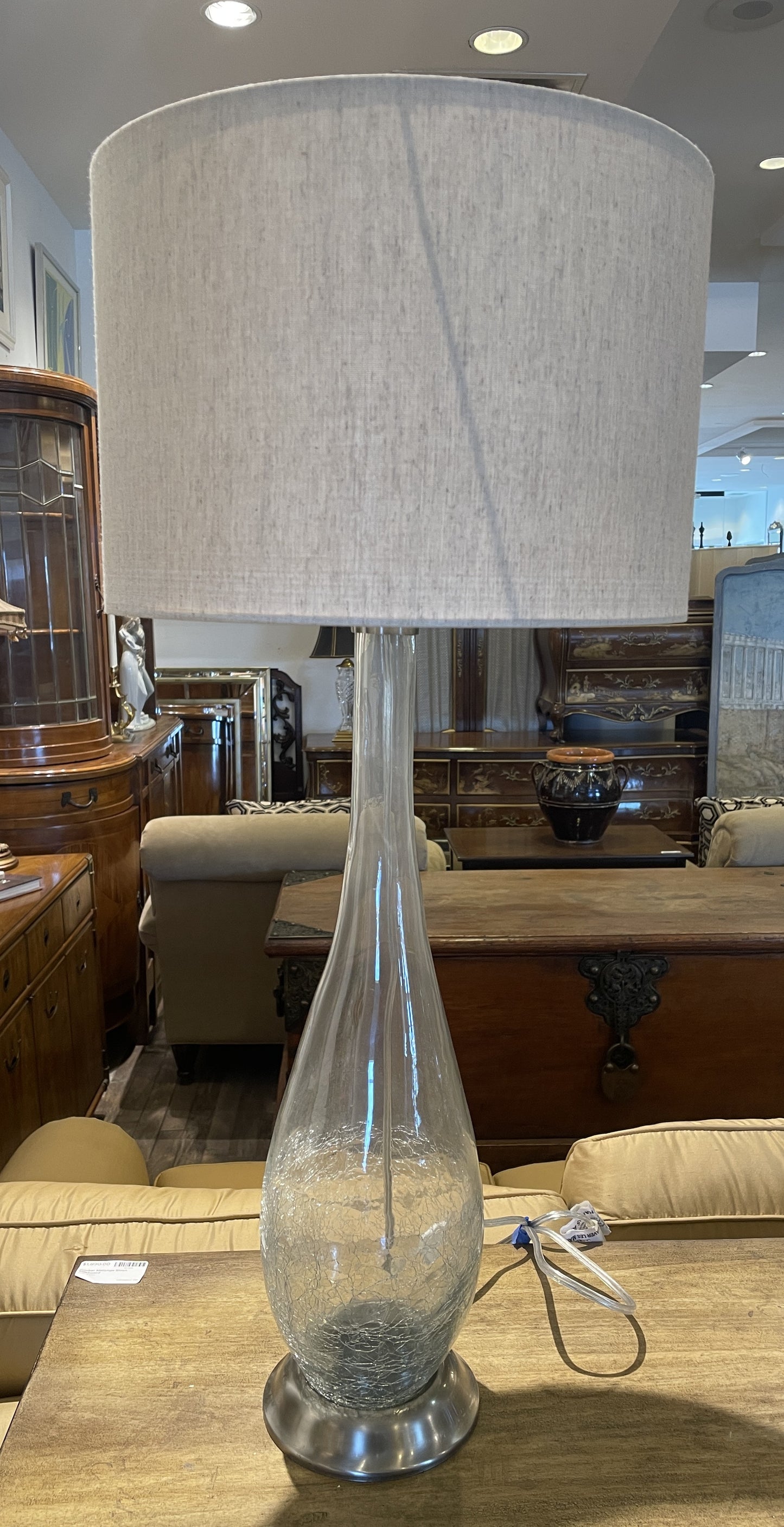 Pottery Barn Stretch Glass Lamps, a Pair (0KF00G)