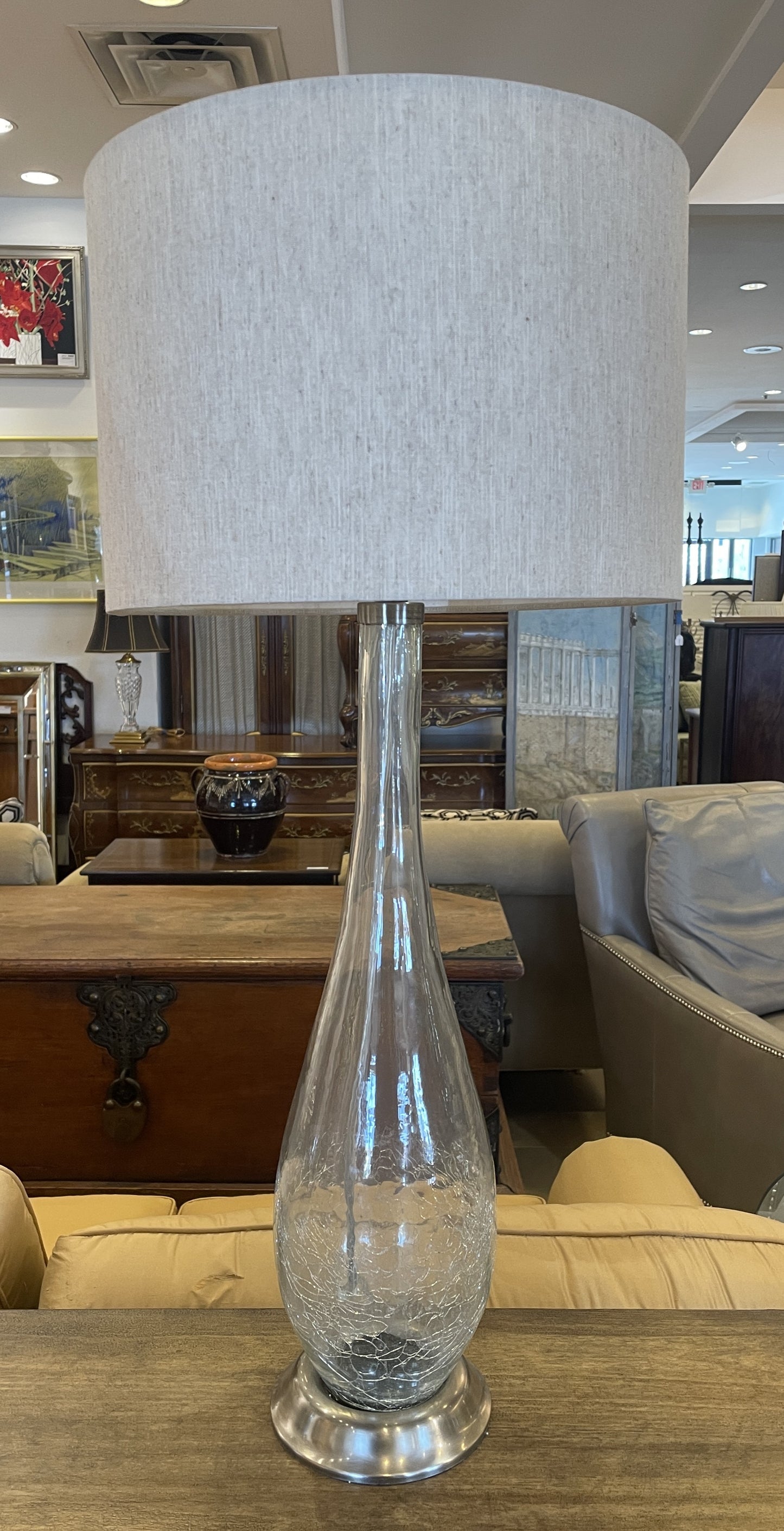 Pottery Barn Stretch Glass Lamps, a Pair (0KF00G)