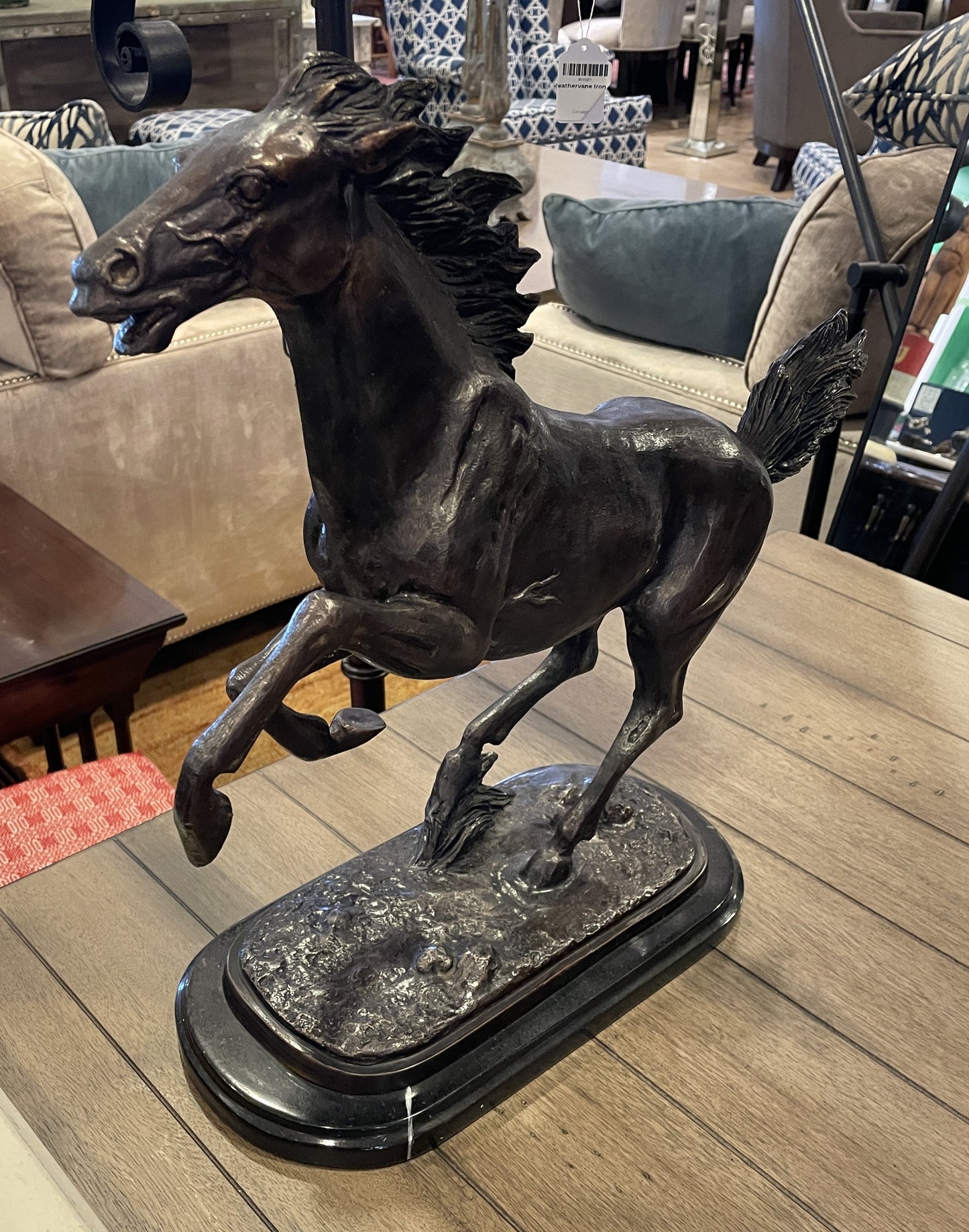 Galloping Horse Bronze Sculpture, unsigned (01D023)