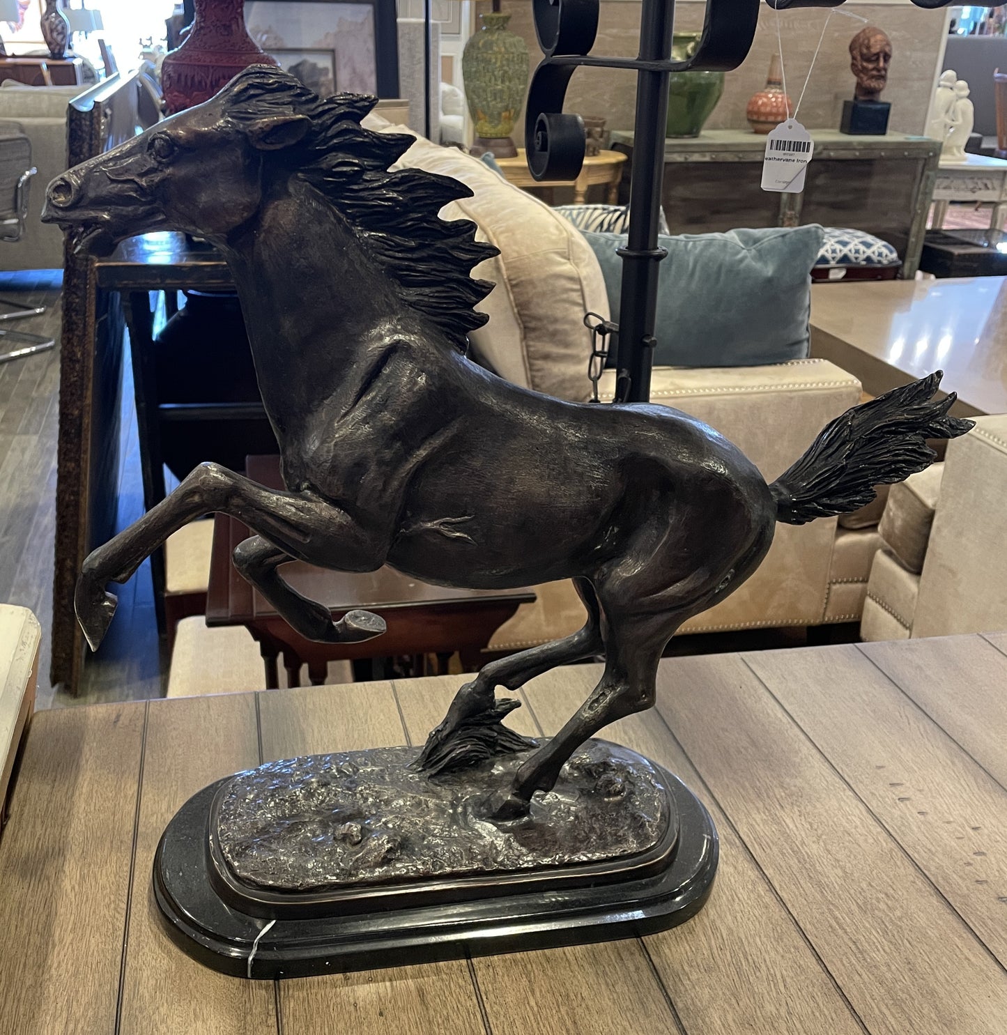 Galloping Horse Bronze Sculpture, unsigned (01D023)