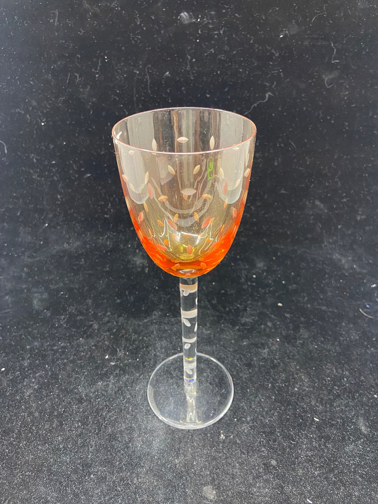 Christalleries Saint-Louis "Happy" Wine Glass Orange