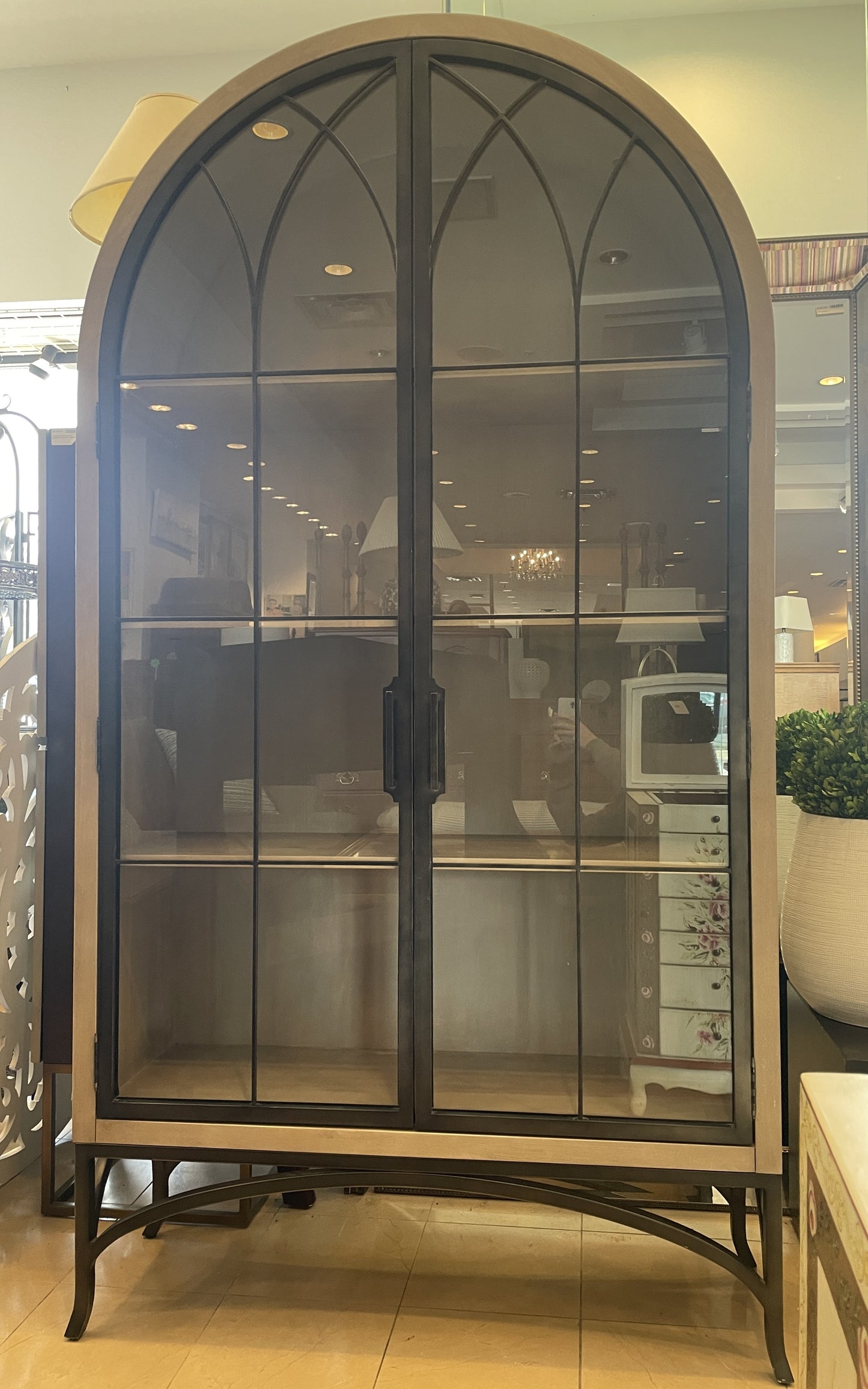 Ballard Designs Aris Arched Display Cabinet (01D02C)