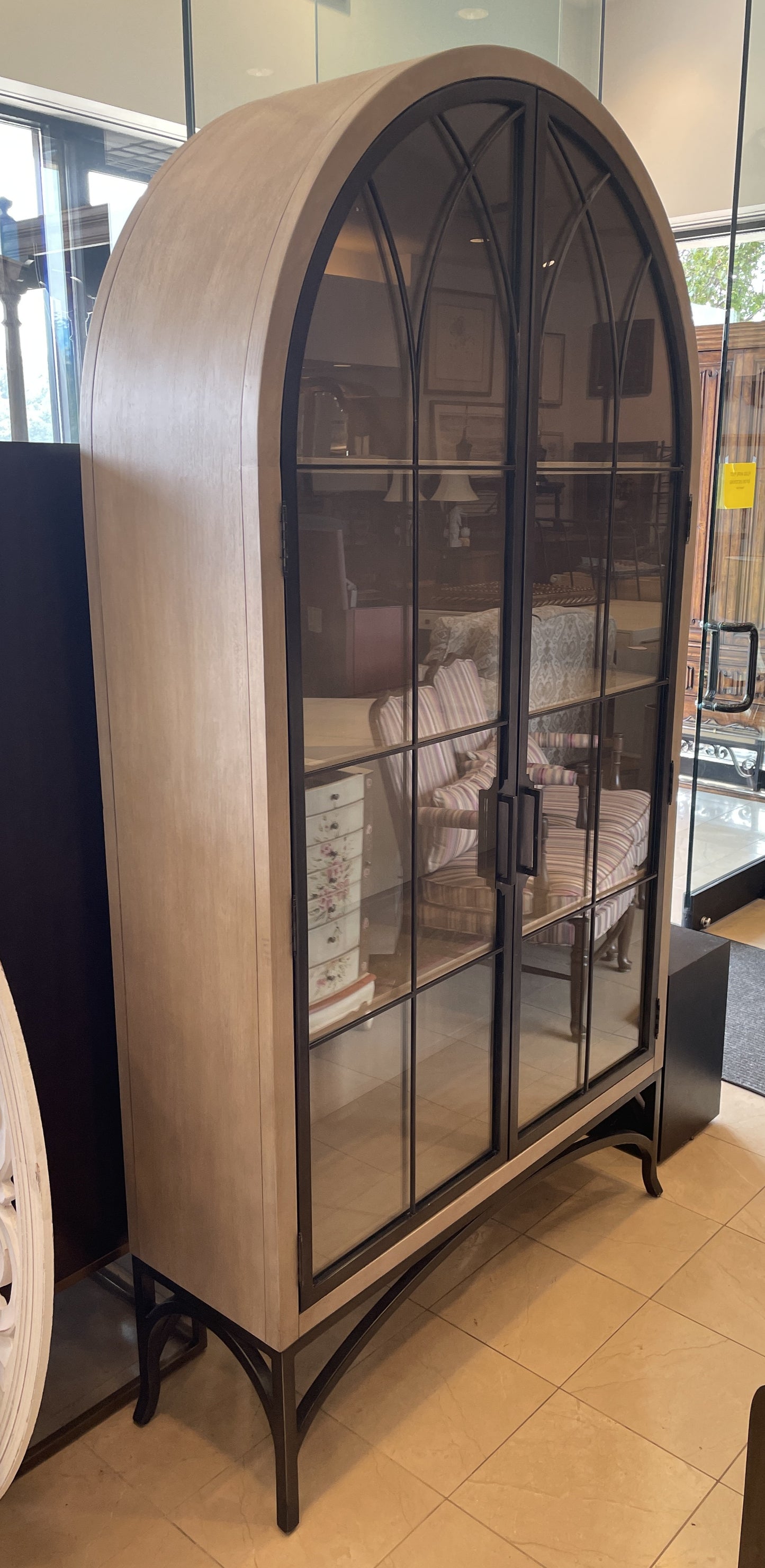Ballard Designs Aris Arched Display Cabinet (01D02C)