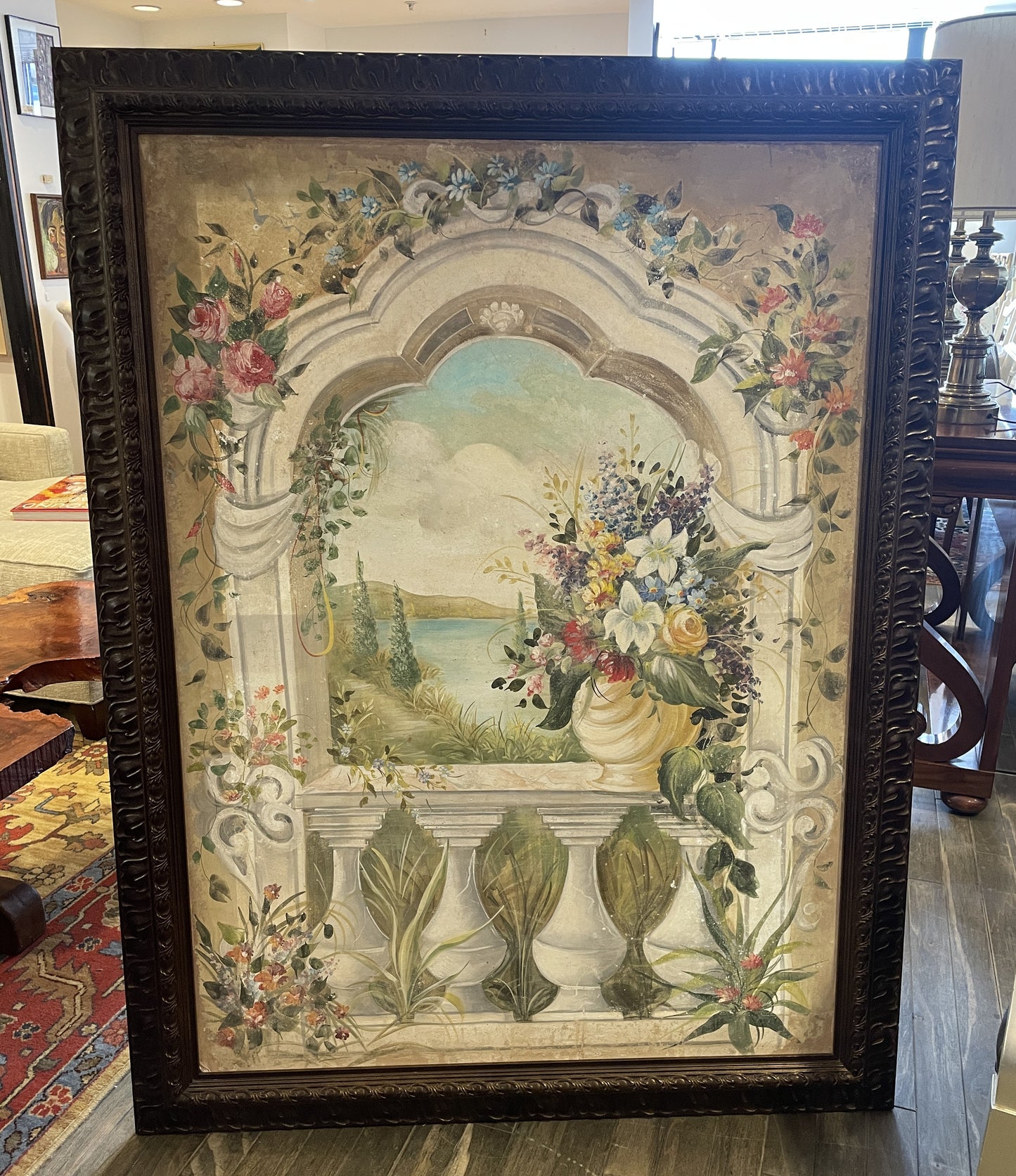 French Window Scene Trompe-L'oeil (0NH002)