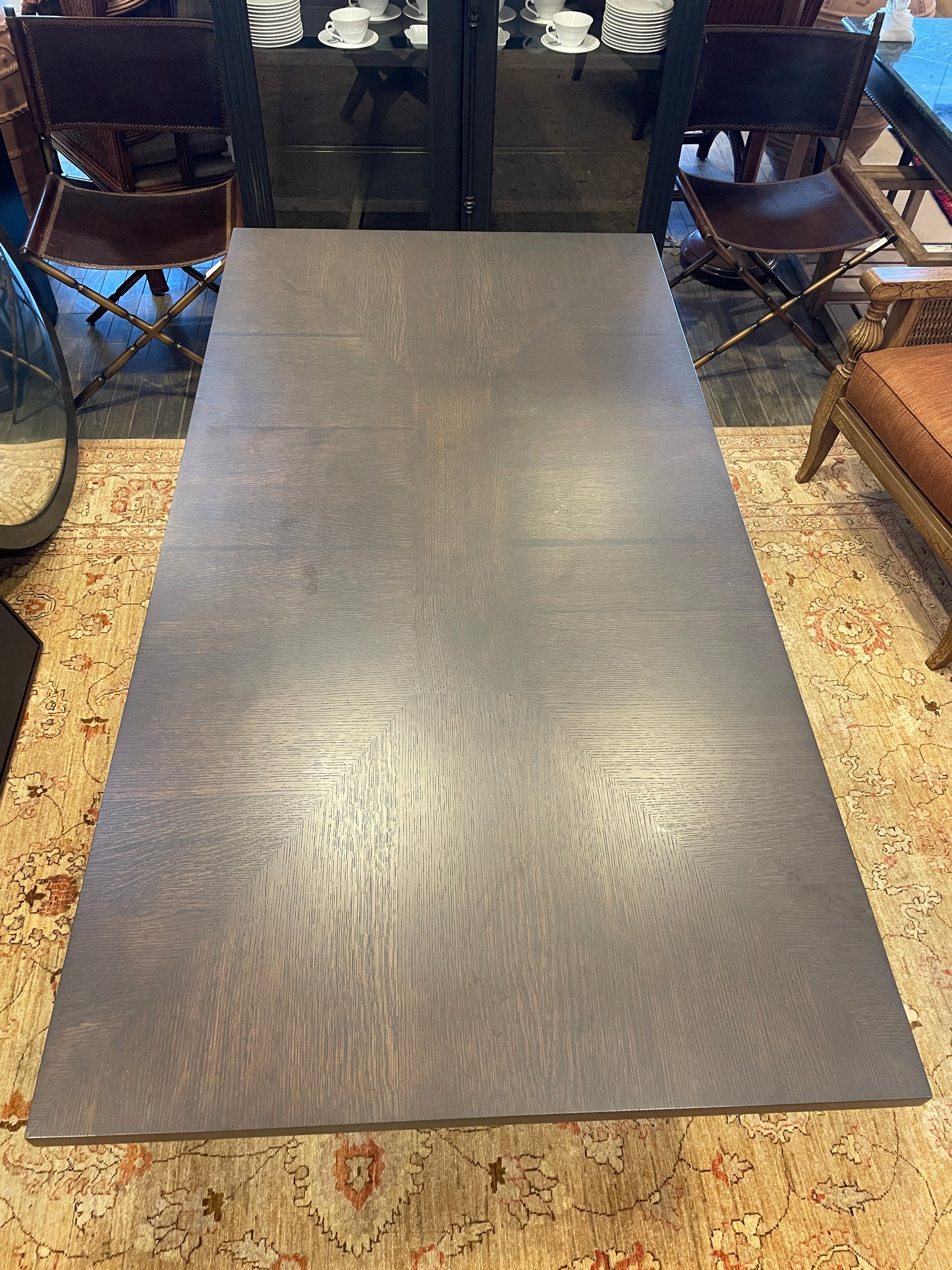 Custom Modern Dining Table, attr. Restoration Harware Maslow (0G0010)