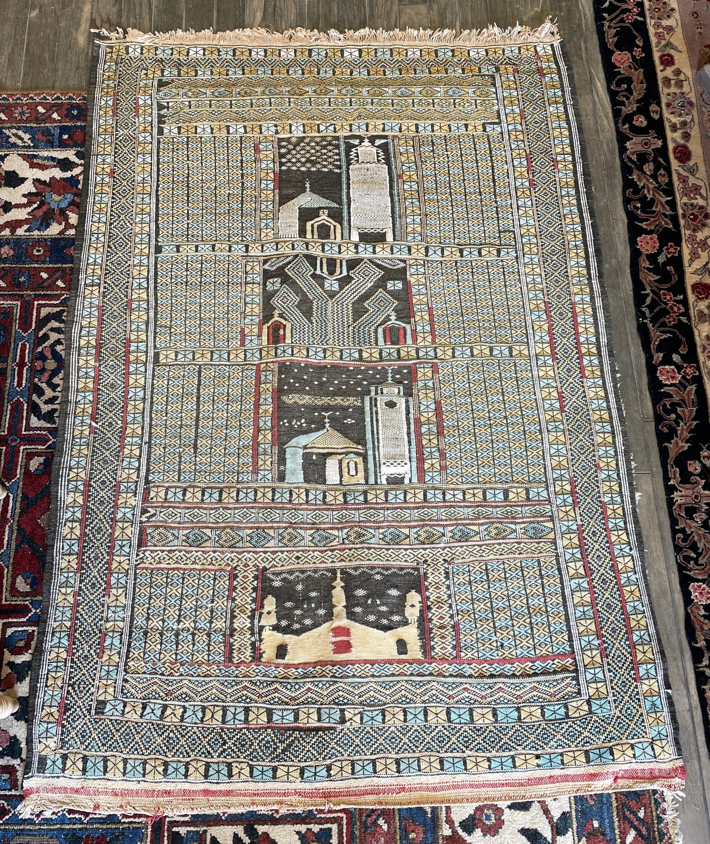 Hand Knotted Antique Baluch Rug (Approx. 3'5x4'8) (0JL00A)