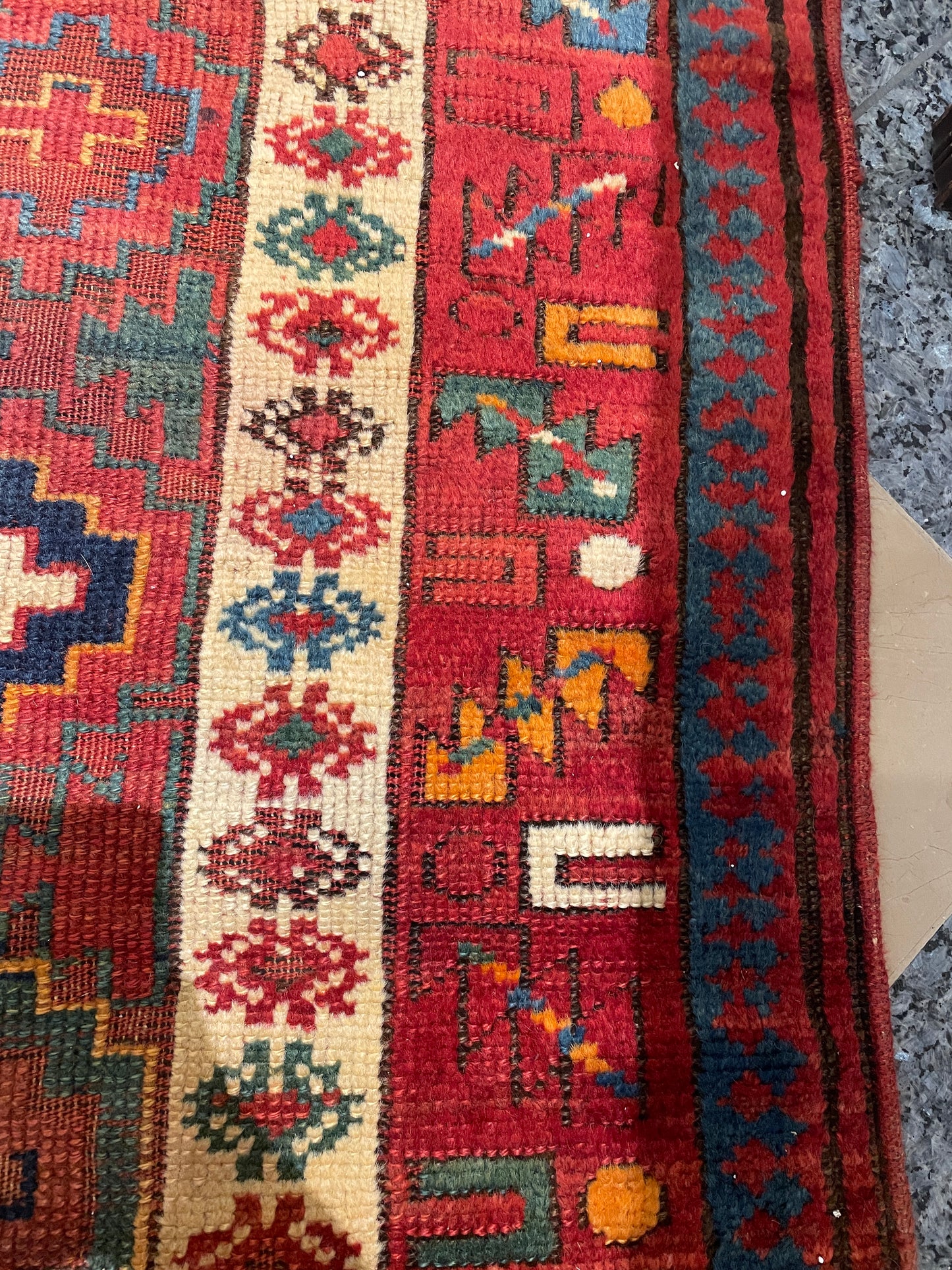 Naturally Dyed Antique Anatolian Runner, Turkish (4'4x8'10) (0JL00B)