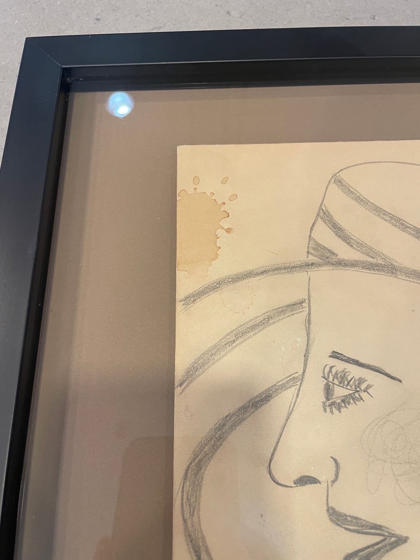 Lee Godie Pencil on Board "Girl Hate" (0A5008)