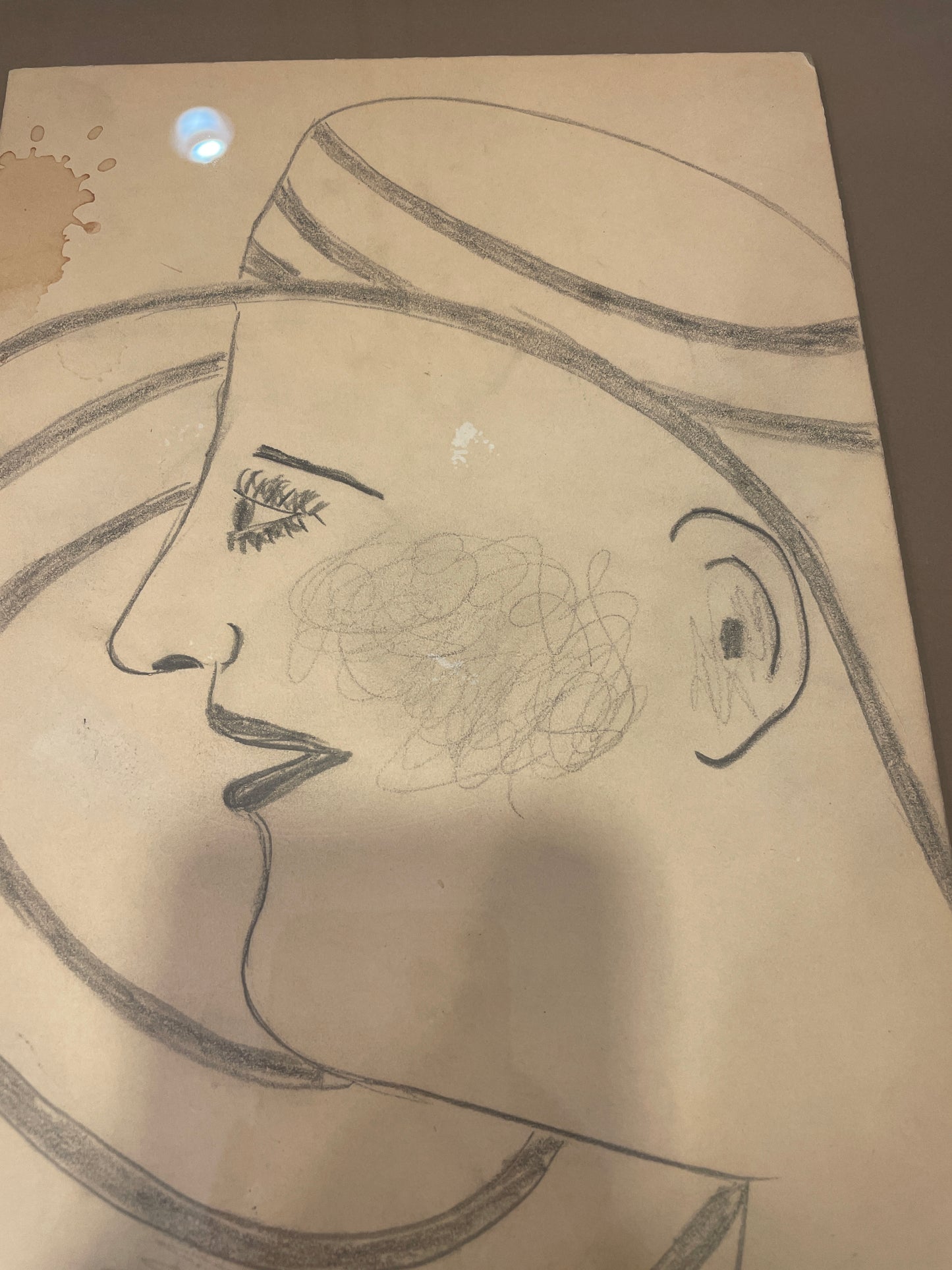 Lee Godie Pencil on Board "Girl Hate" (0A5008)