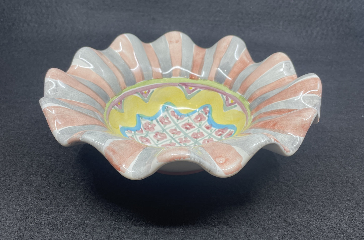 Mackenzie-Childs Vintage Rose Cottage 8" Bowl (012009)