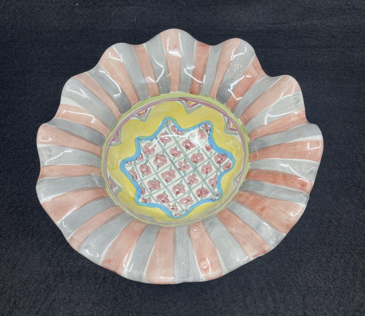 Mackenzie-Childs Vintage Rose Cottage 8" Bowl (012009)