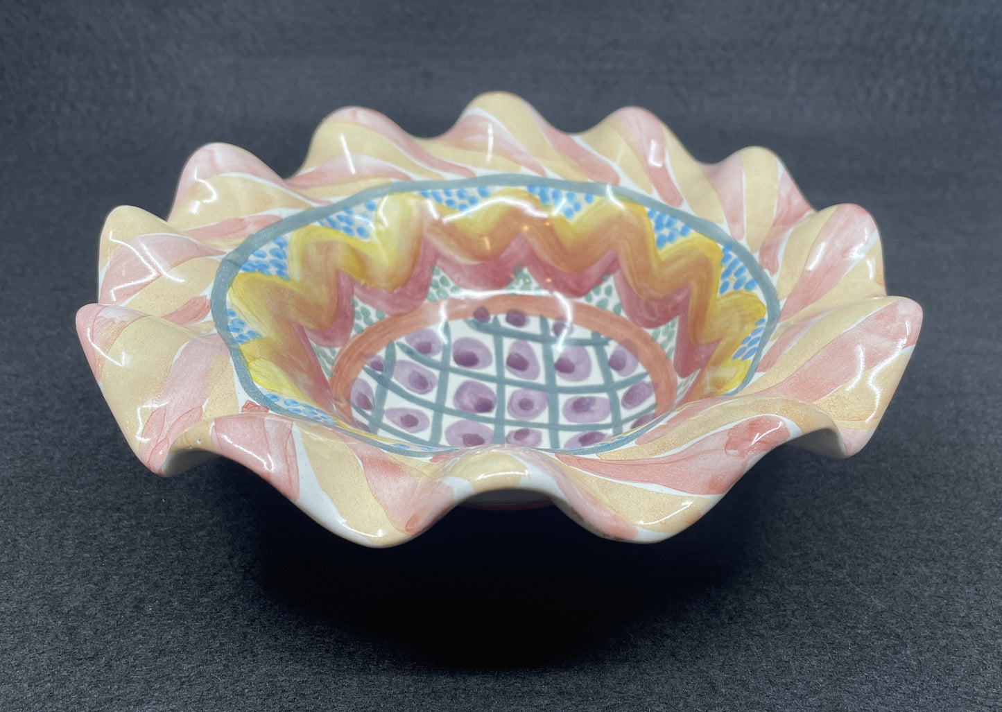 Mackenzie-Childs Vintage Keukenhof Bowl 8" (01200B)