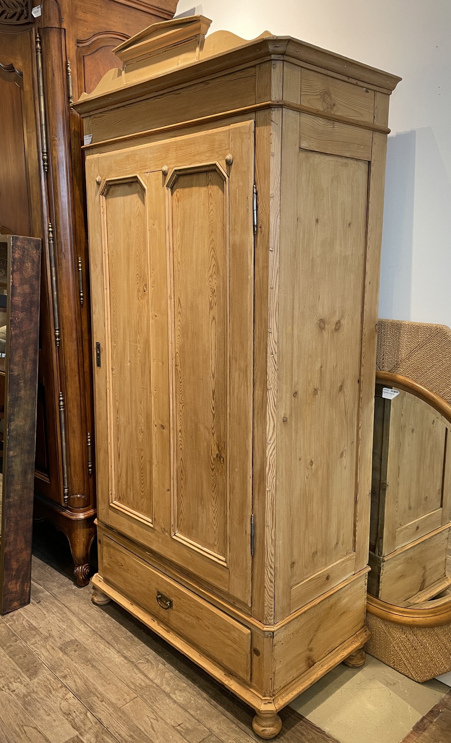 Antique Pine Armoire AS IS (0CG001)