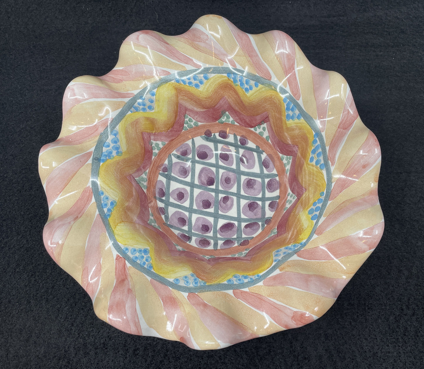 Mackenzie-Childs Vintage Keukenhof Bowl 8" (01200B)