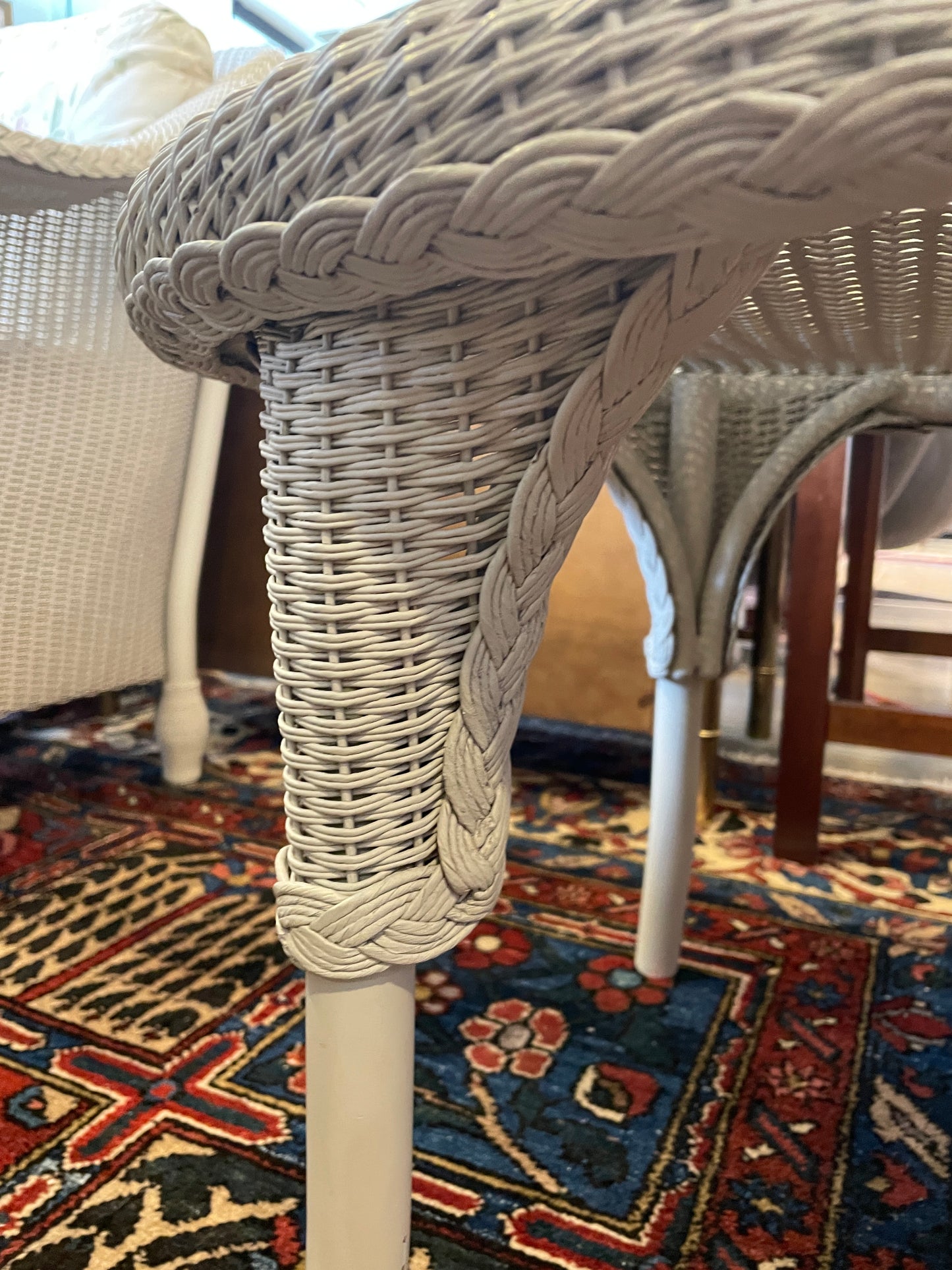 Lloyd Flanders "Lloyd Loom"  Wicker Three Season Coffee Table (0OF006)