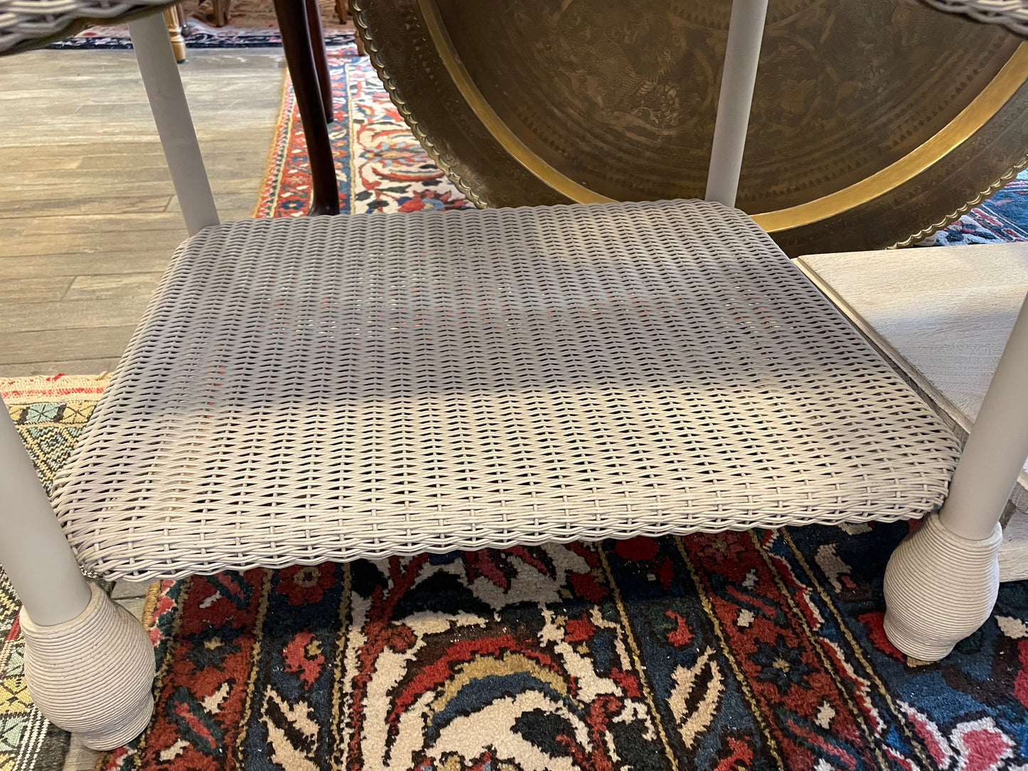 Lloyd Flanders "Lloyd Loom"  Wicker Three Season End Table (0OF007)