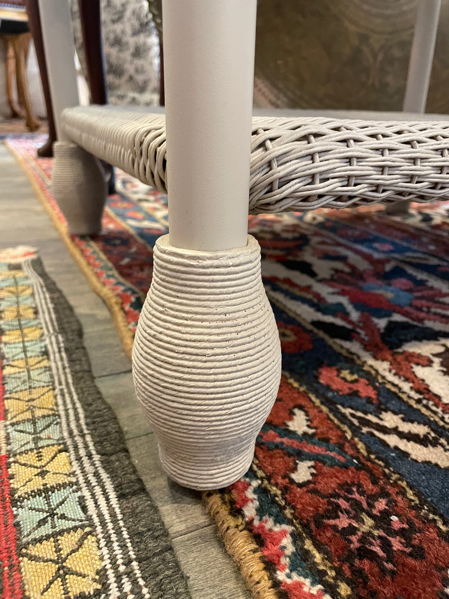 Lloyd Flanders "Lloyd Loom"  Wicker Three Season End Table (0OF007)