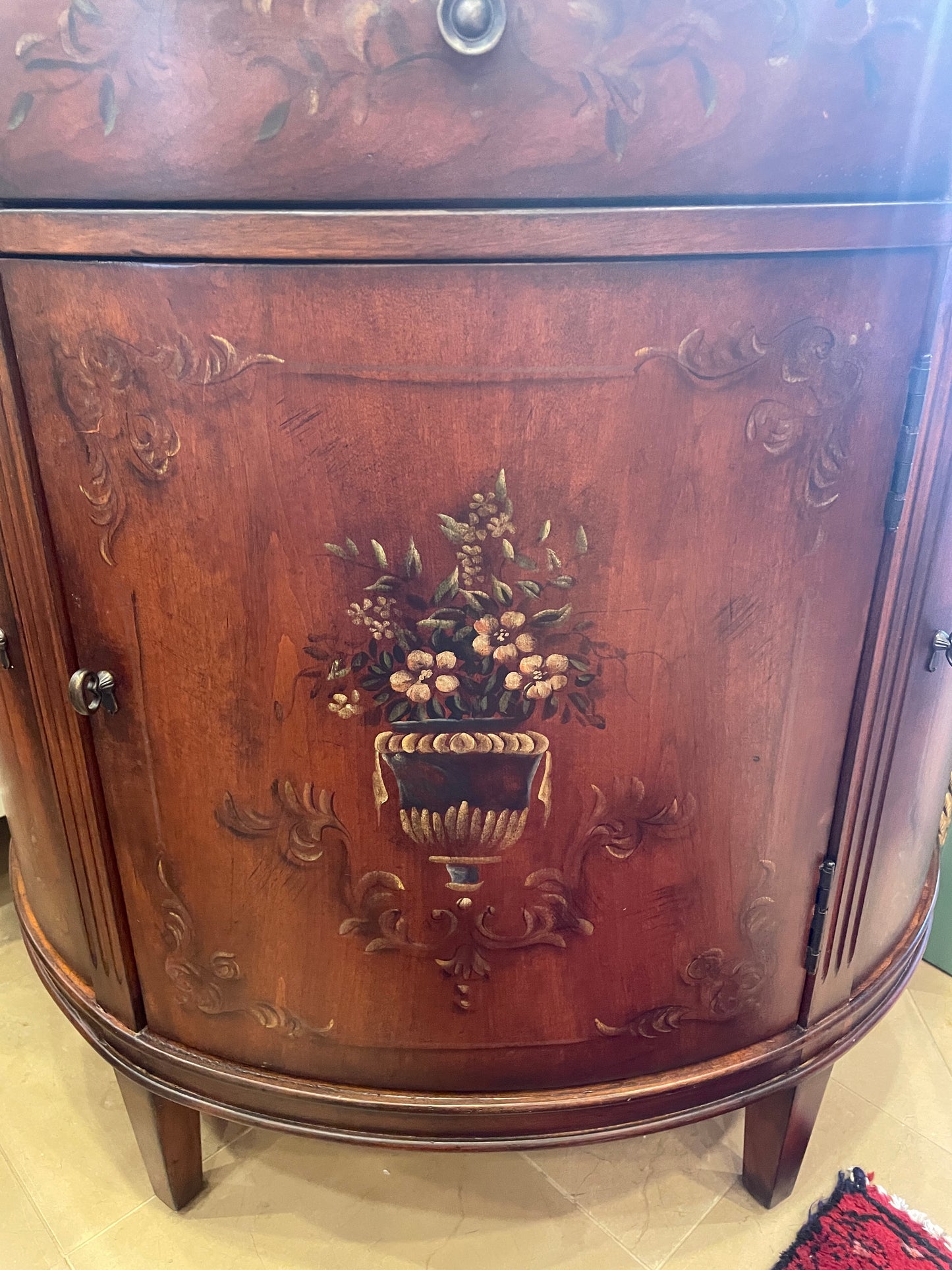 Ethan Allen Faux Finished Demilune Cabinet (0KO005)